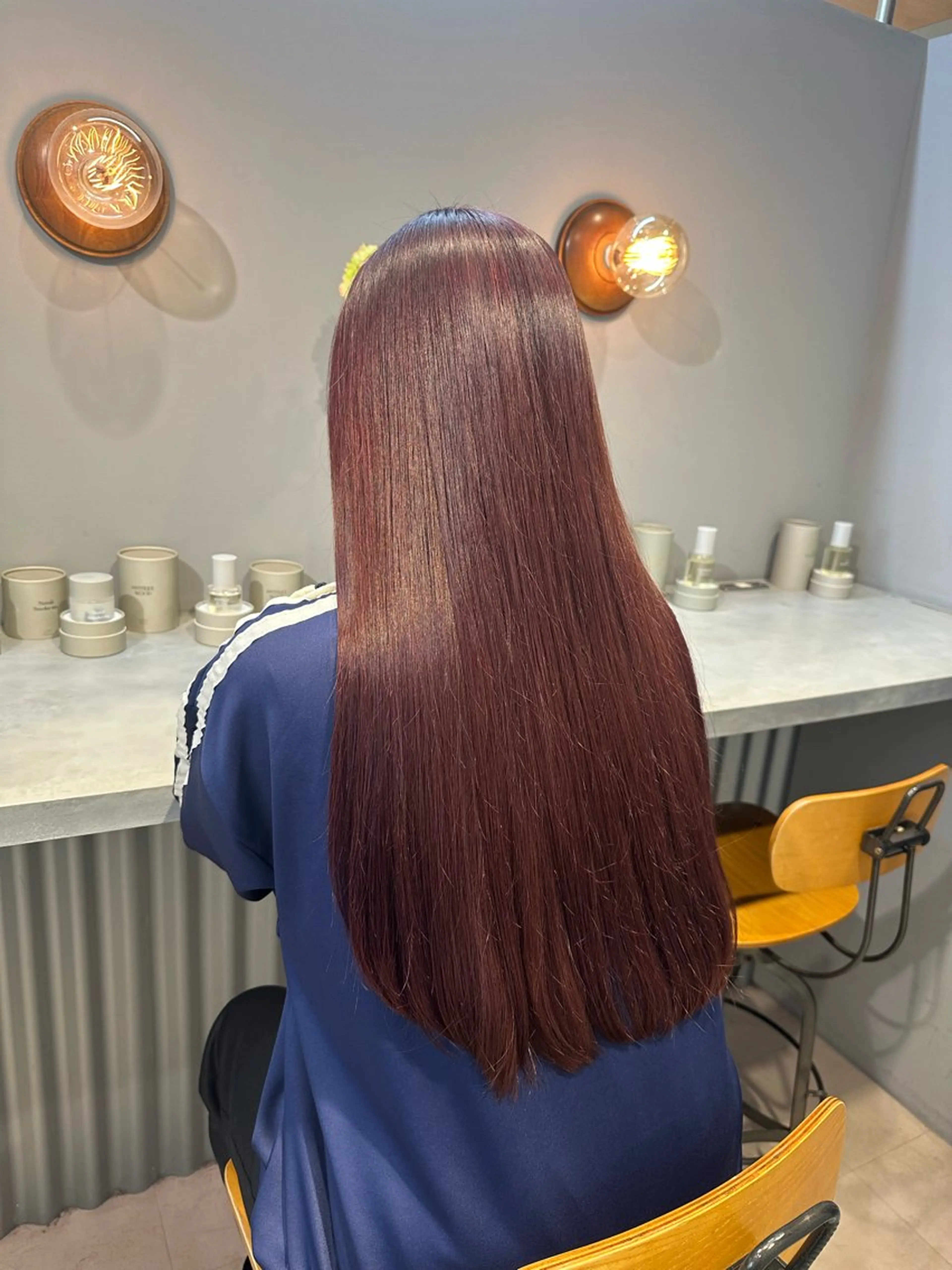 ロング カラー ヘアカラー トリートメント 💖ハイライト/ハイ トーン💖MIKIのヘアスタイル