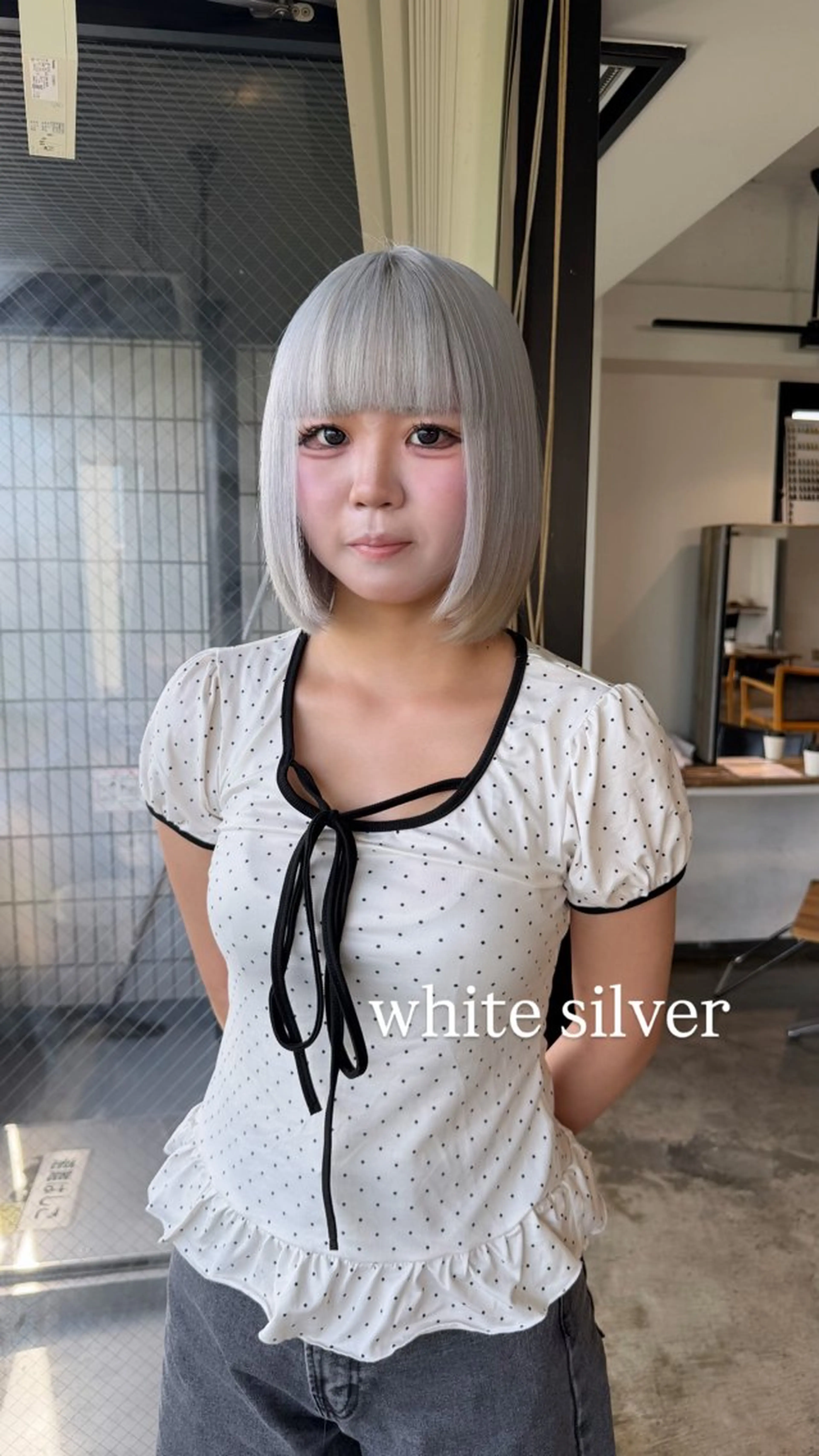 ミディアム カラー ヘアカラー トリートメント ヘアセット ✨艶ブリーチカラー ✨四ノ宮裕己のヘアスタイル