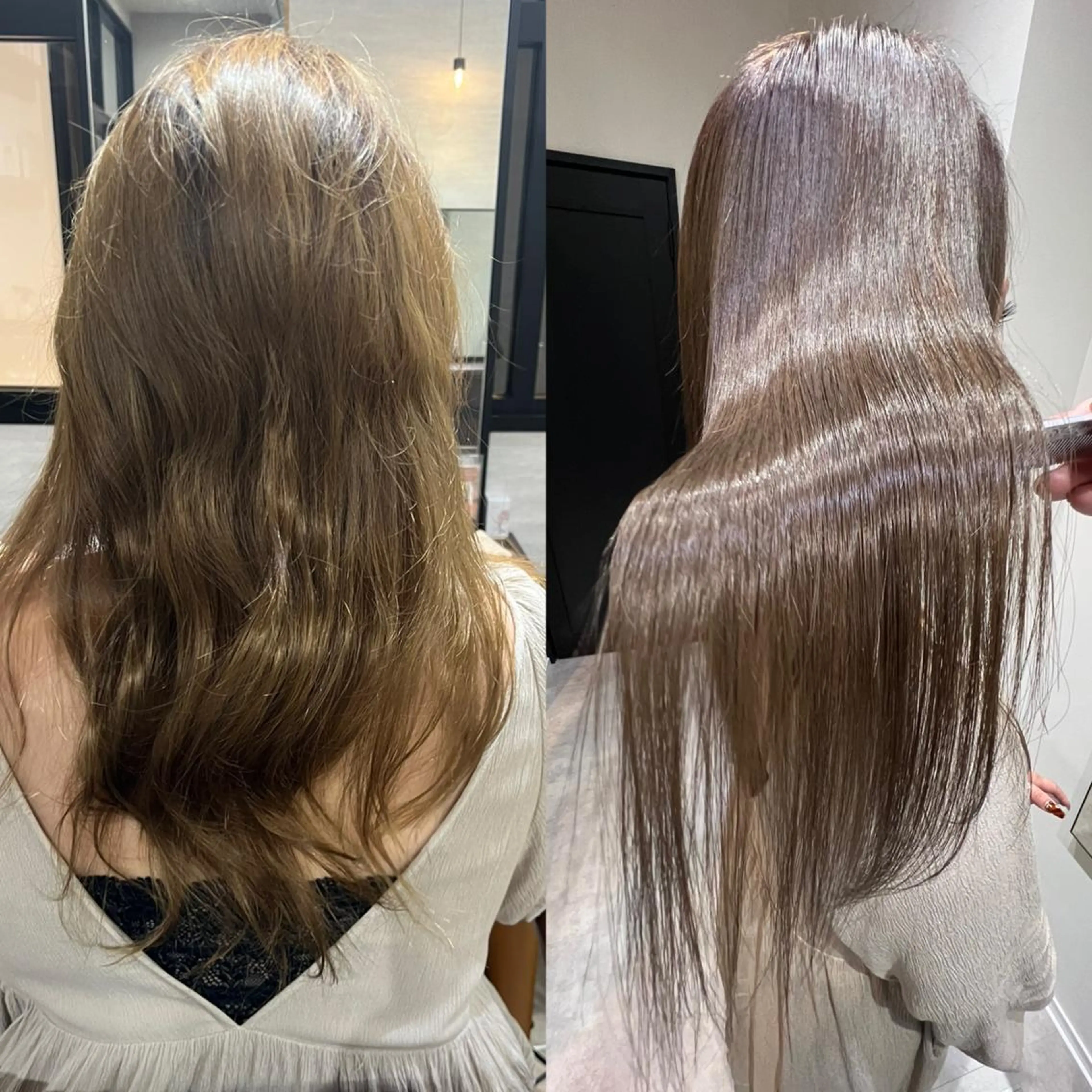 セミロング カラー イルミナカラー 髪質改善 カット ヘアカラー 縮毛矯正 トリートメント fhami 店長 髪質改善　DAITOのヘアスタイル