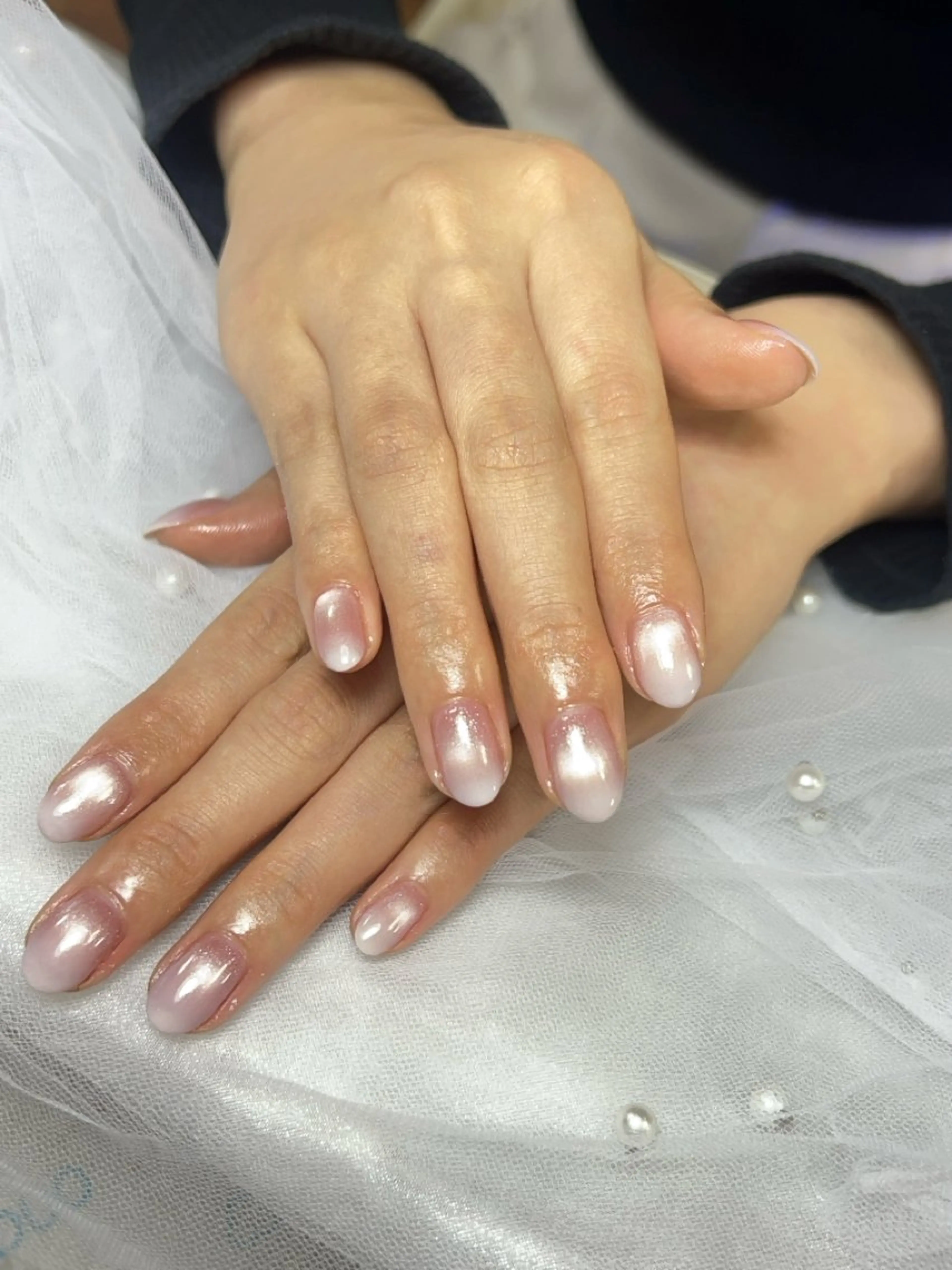 ネイル アートネイル チークネイル 長さ出し フレンチネイル ジェルネイル ハンドネイル 🦋new Nail🦋ニノのネイルデザイン