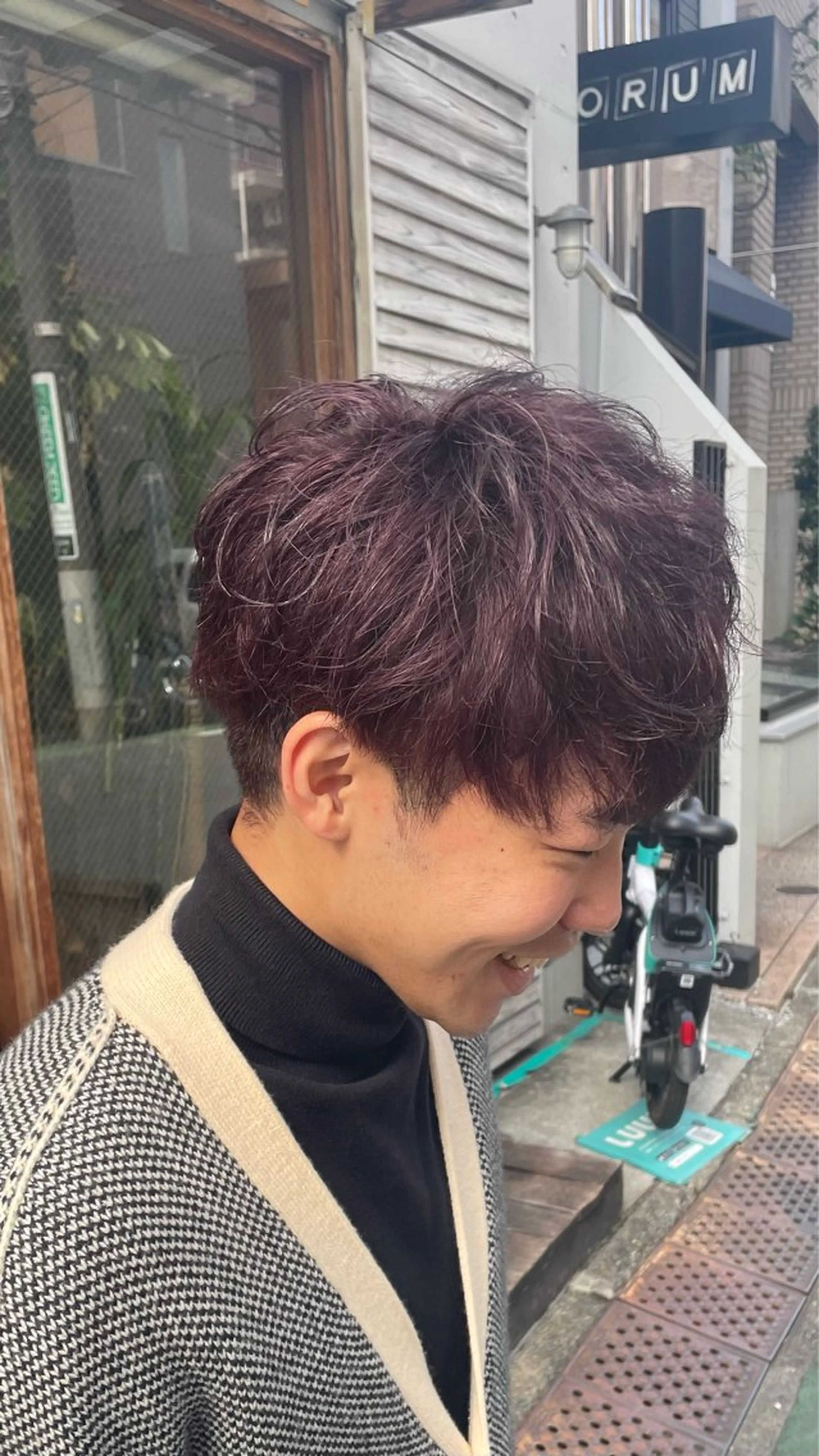 メンズ センターパート マッシュ メンズパーマ カット ヘアカラー トリートメント 【髪質改善・美髪 矯正】🌟だいち🌟のヘアスタイル