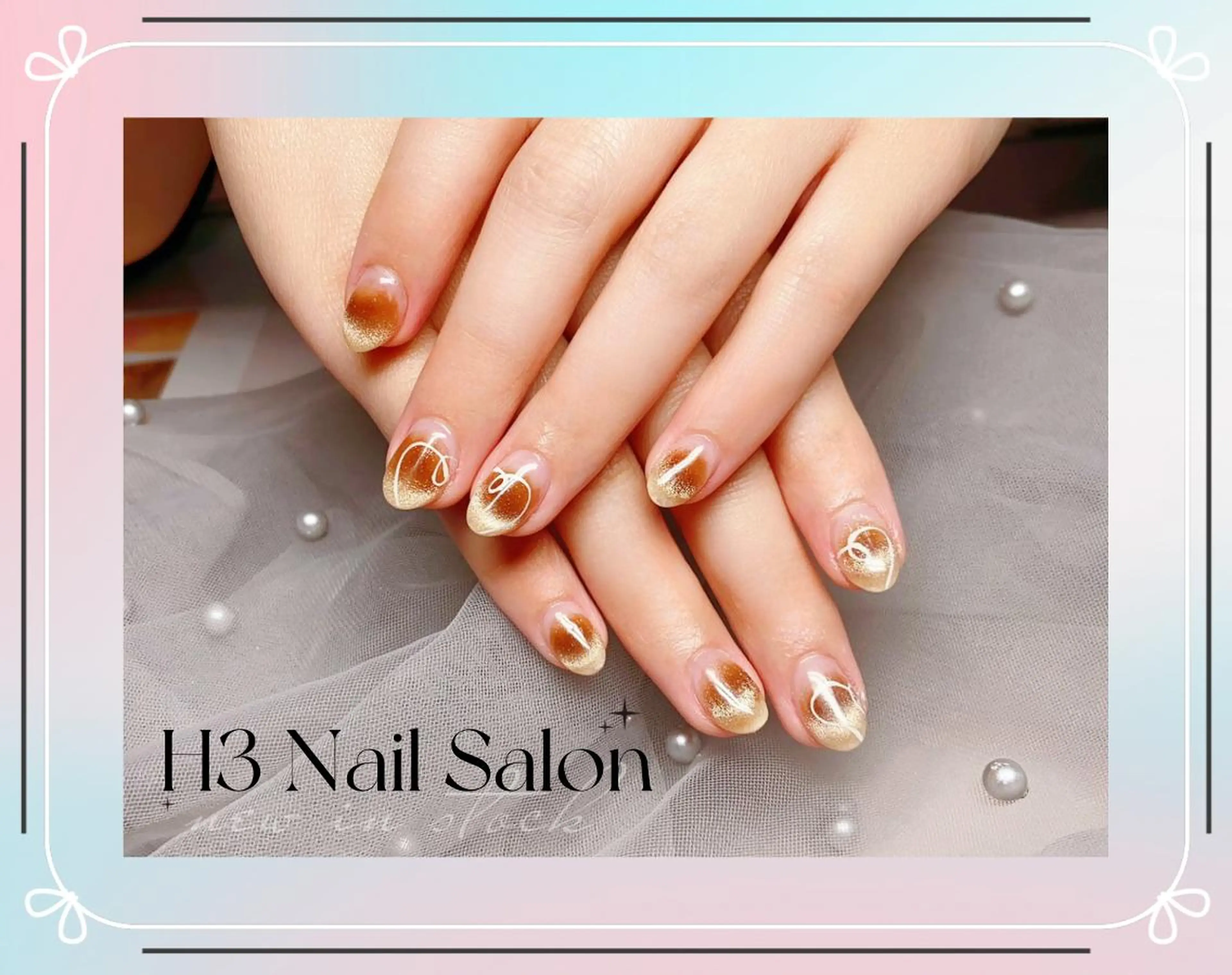 ミディアム ハンドネイル Rola kira ゆめのネイルデザイン