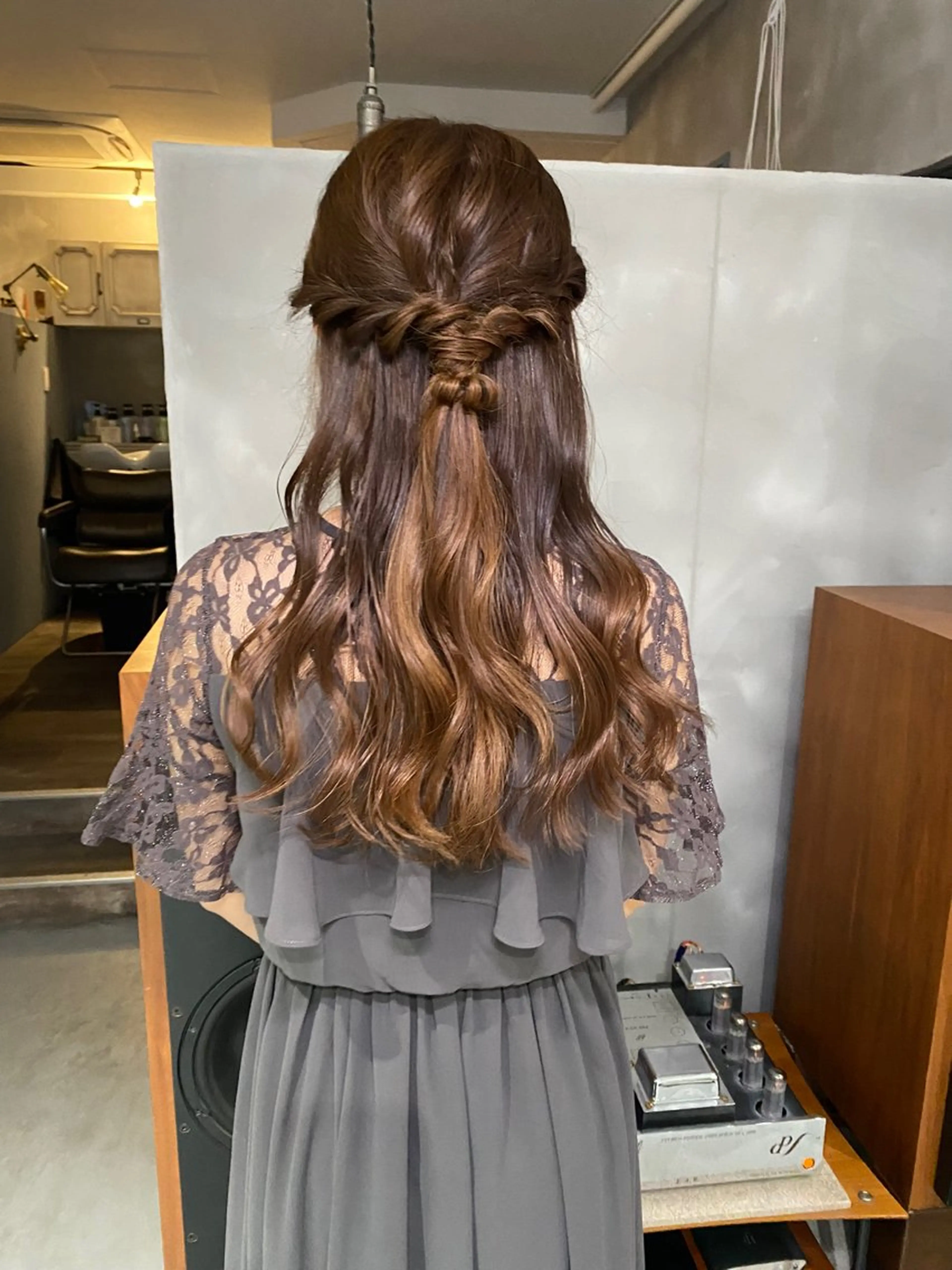 ヘアアレンジ ハーフアップ 石井 大空のヘアスタイル