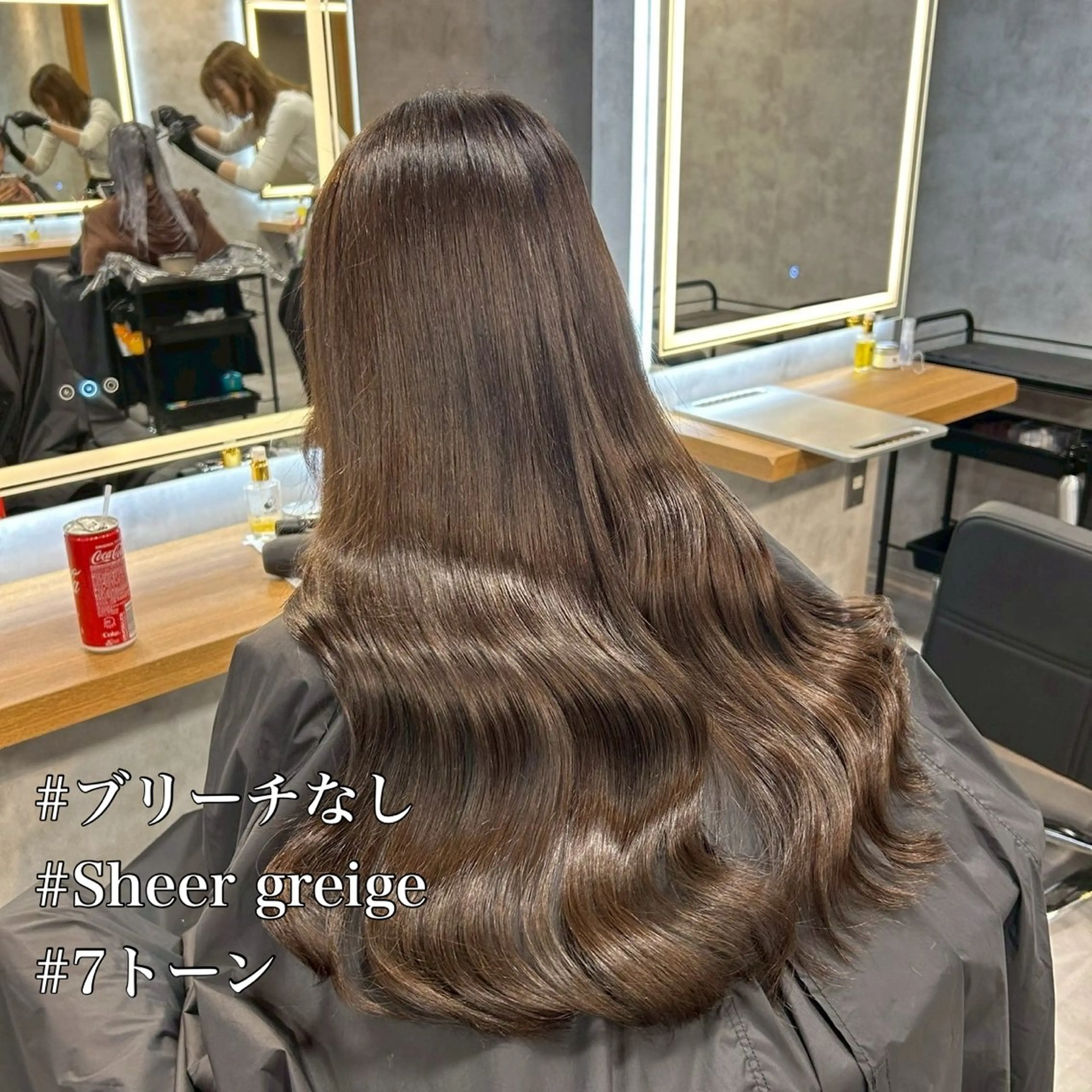 ロング カラー ヘアアレンジ カット ヘアカラー トリートメント ヘアセット レイヤー×透明感カラ ーHAYATOのヘアスタイル