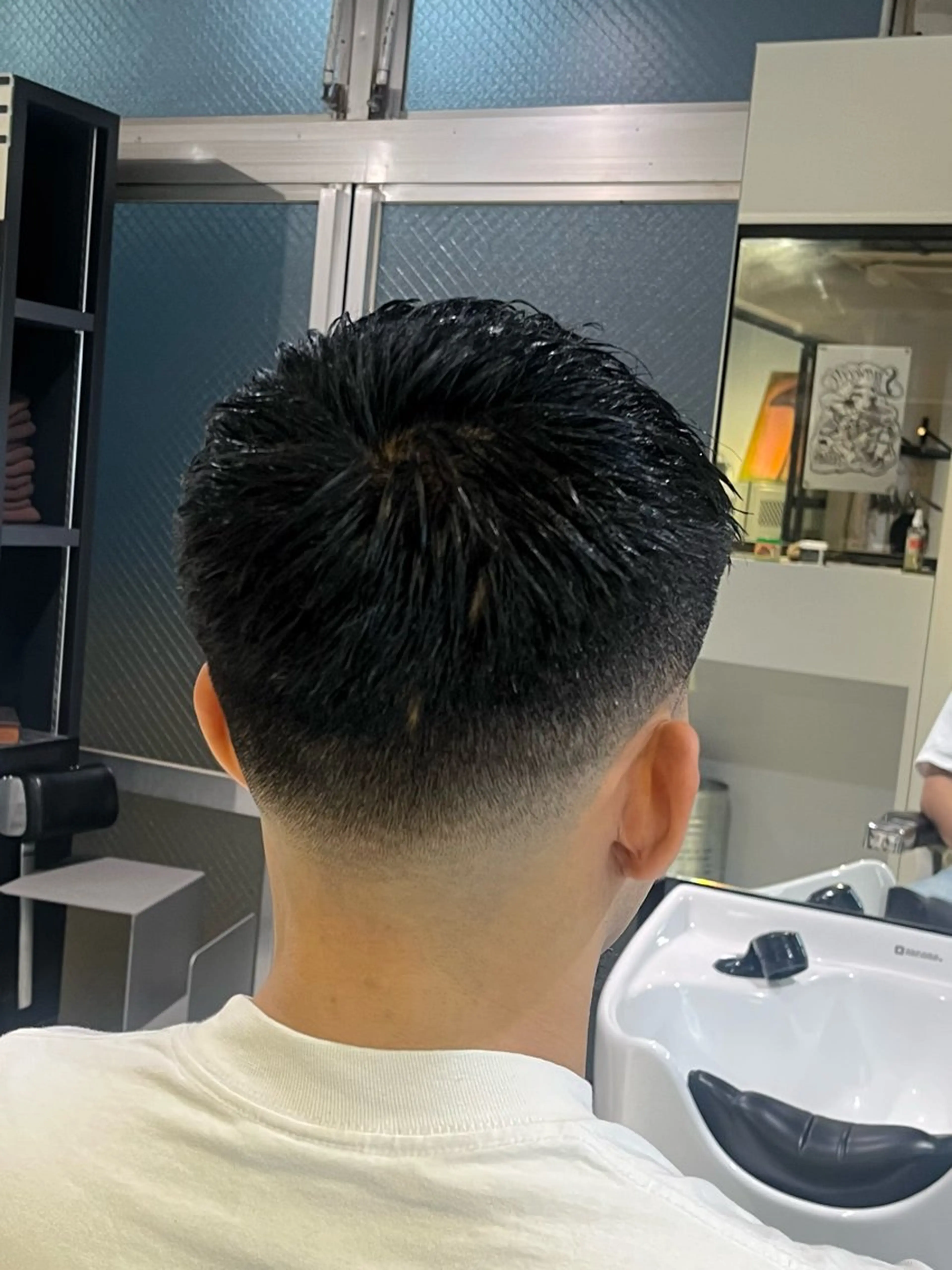 フェードカットの写真