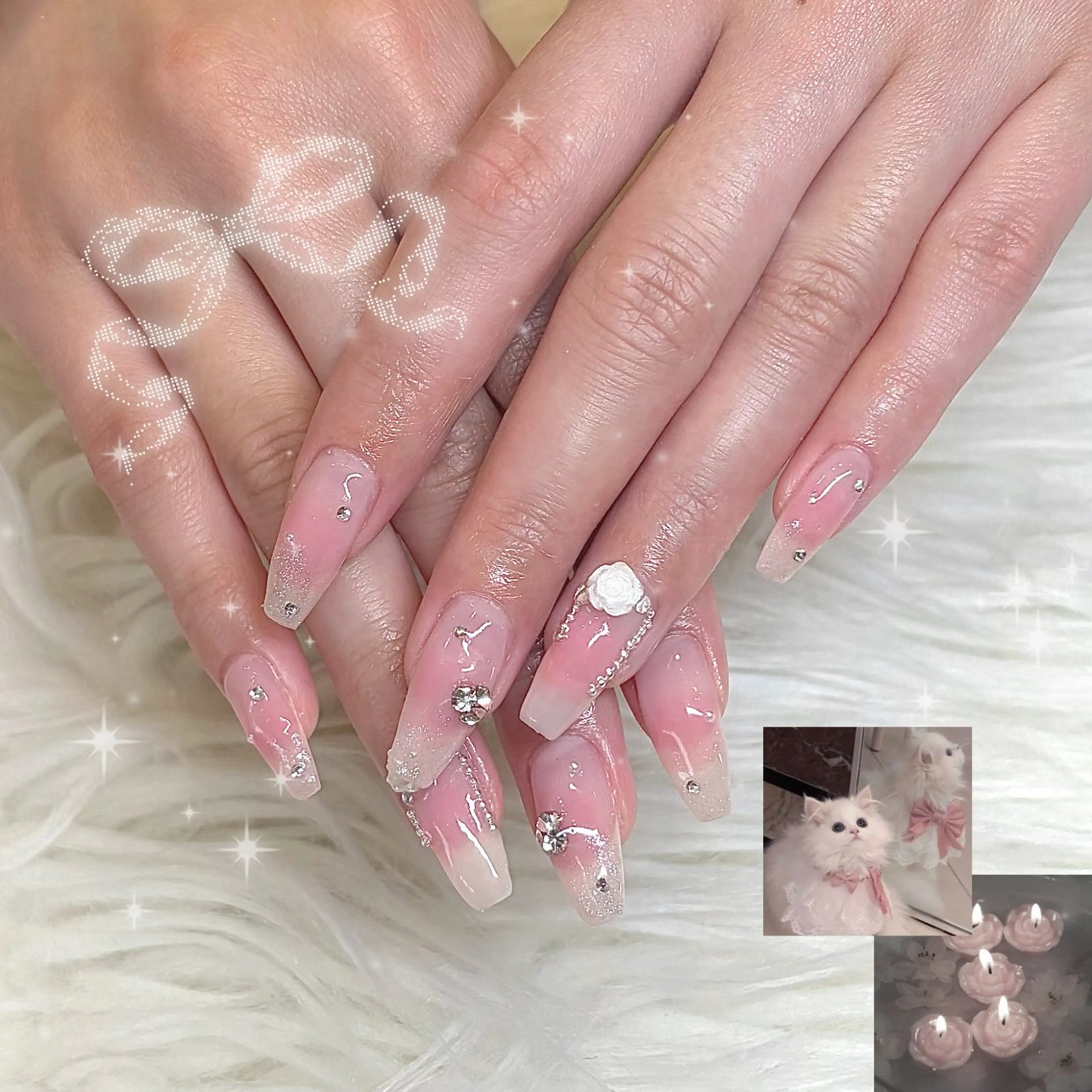 ネイル チークネイル ピンク ayumi‪‪❤︎‬ Betty Nailのネイルデザイン
