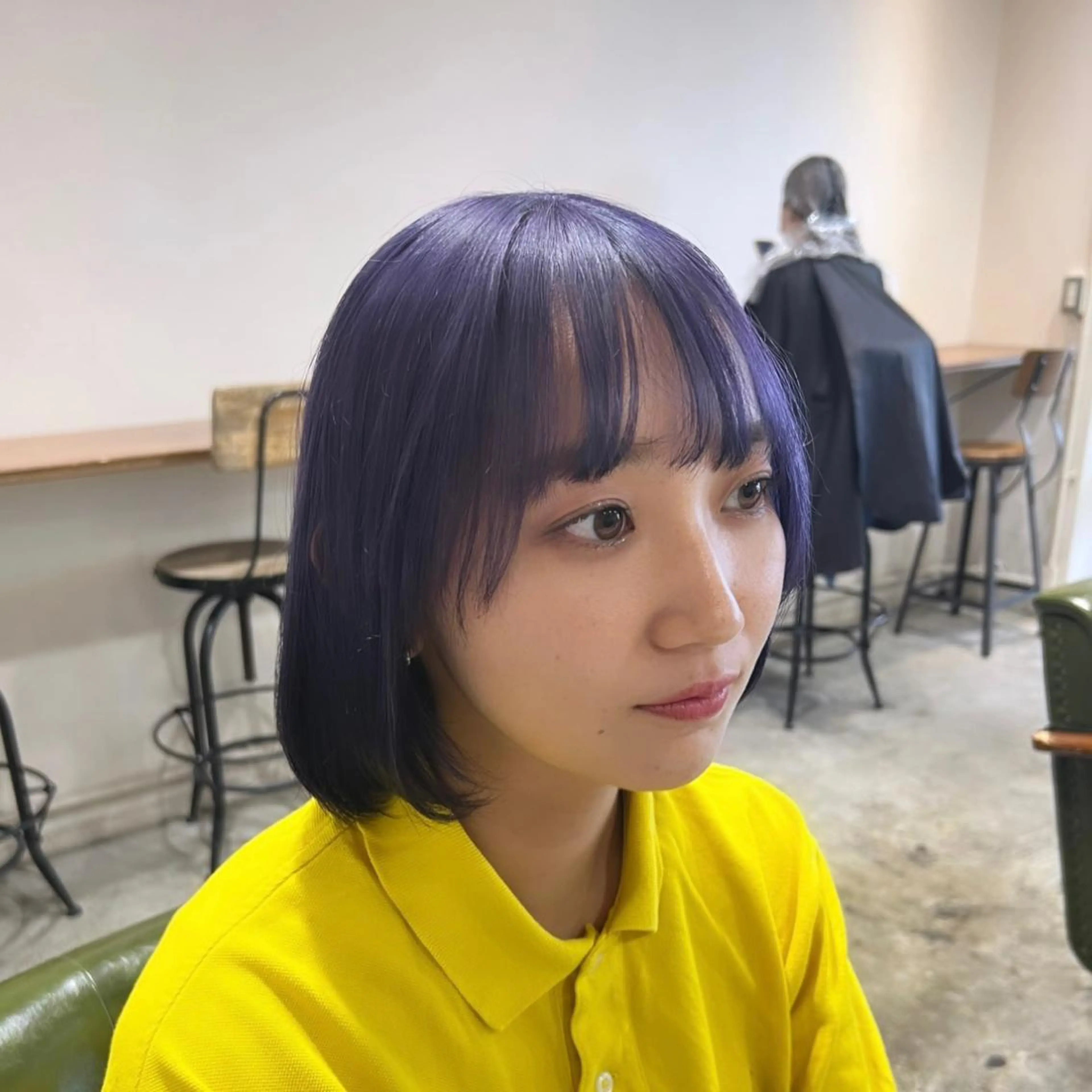 ショート カラー デザインカラー ハイトーンカラー ラベンダーカラー ヘアカラー トリートメント ヘッドスパ ヘアセット オカベ ショウマのヘアスタイル