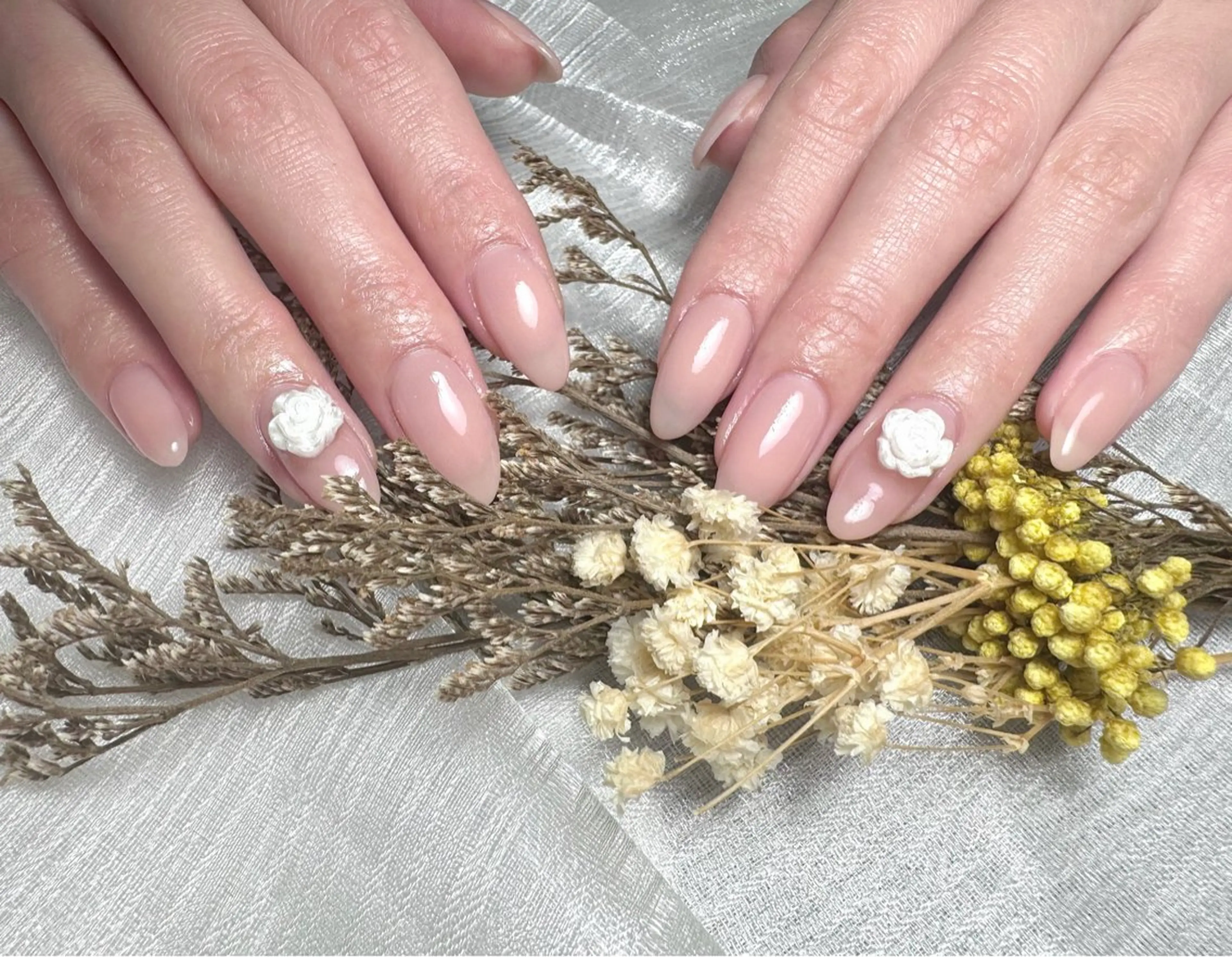 【HAND】ワンカラーorラメグラパーツ2個付きの写真