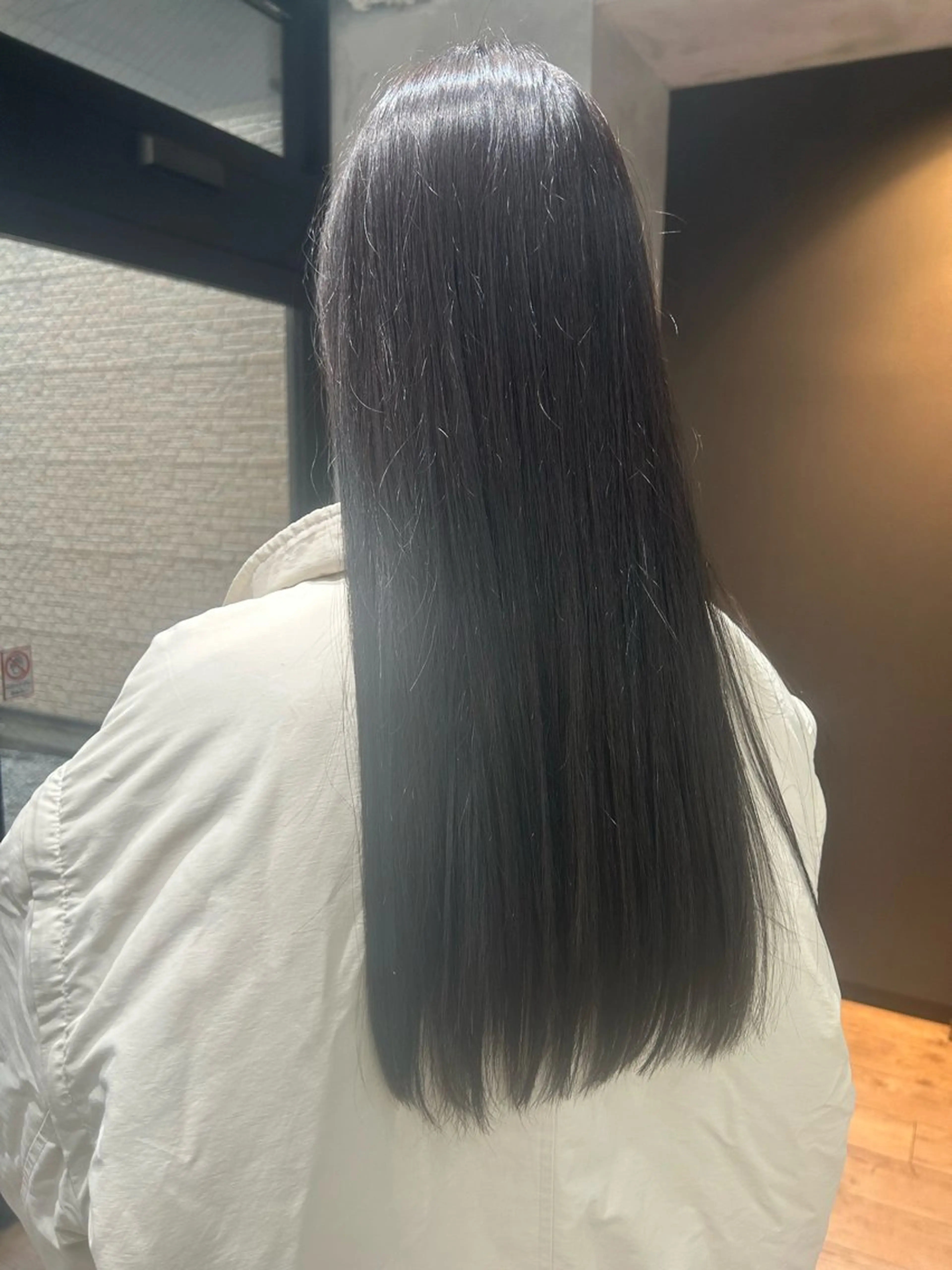 ロング カラー 冬爪 ゆかのヘアスタイル