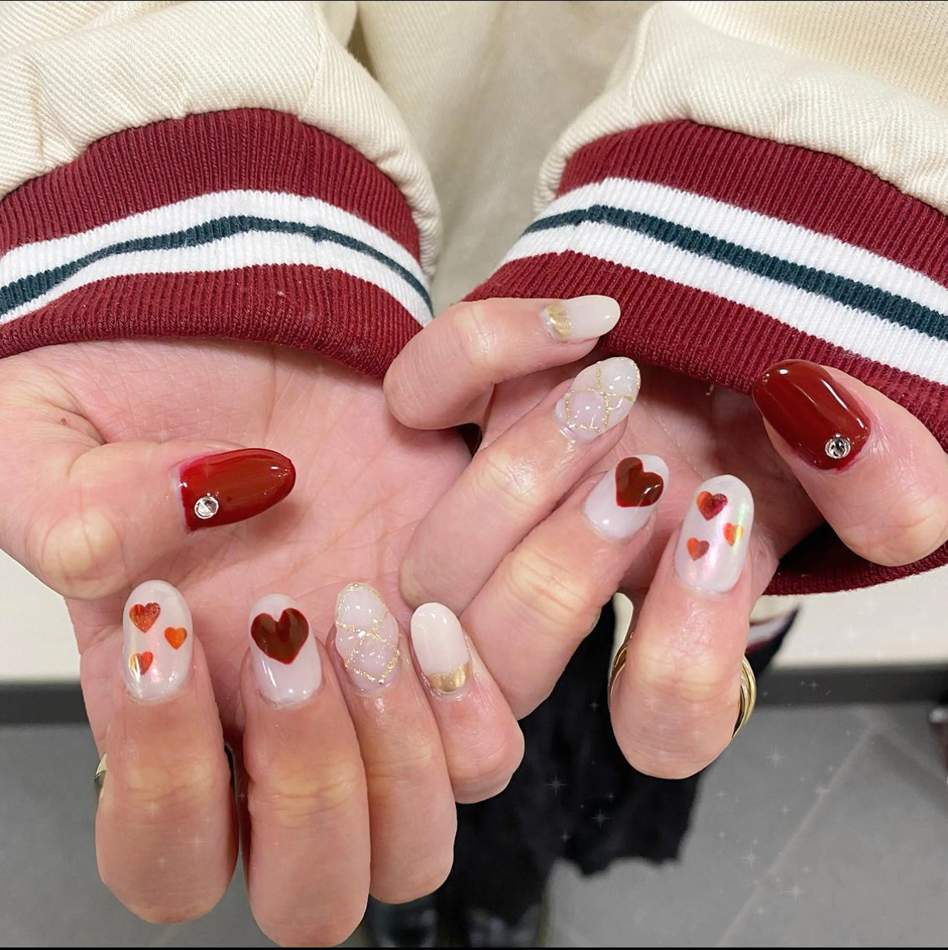 ネイル アートネイル バレンタイン ひろこ eyelist🎀のマツエク・マツパデザイン