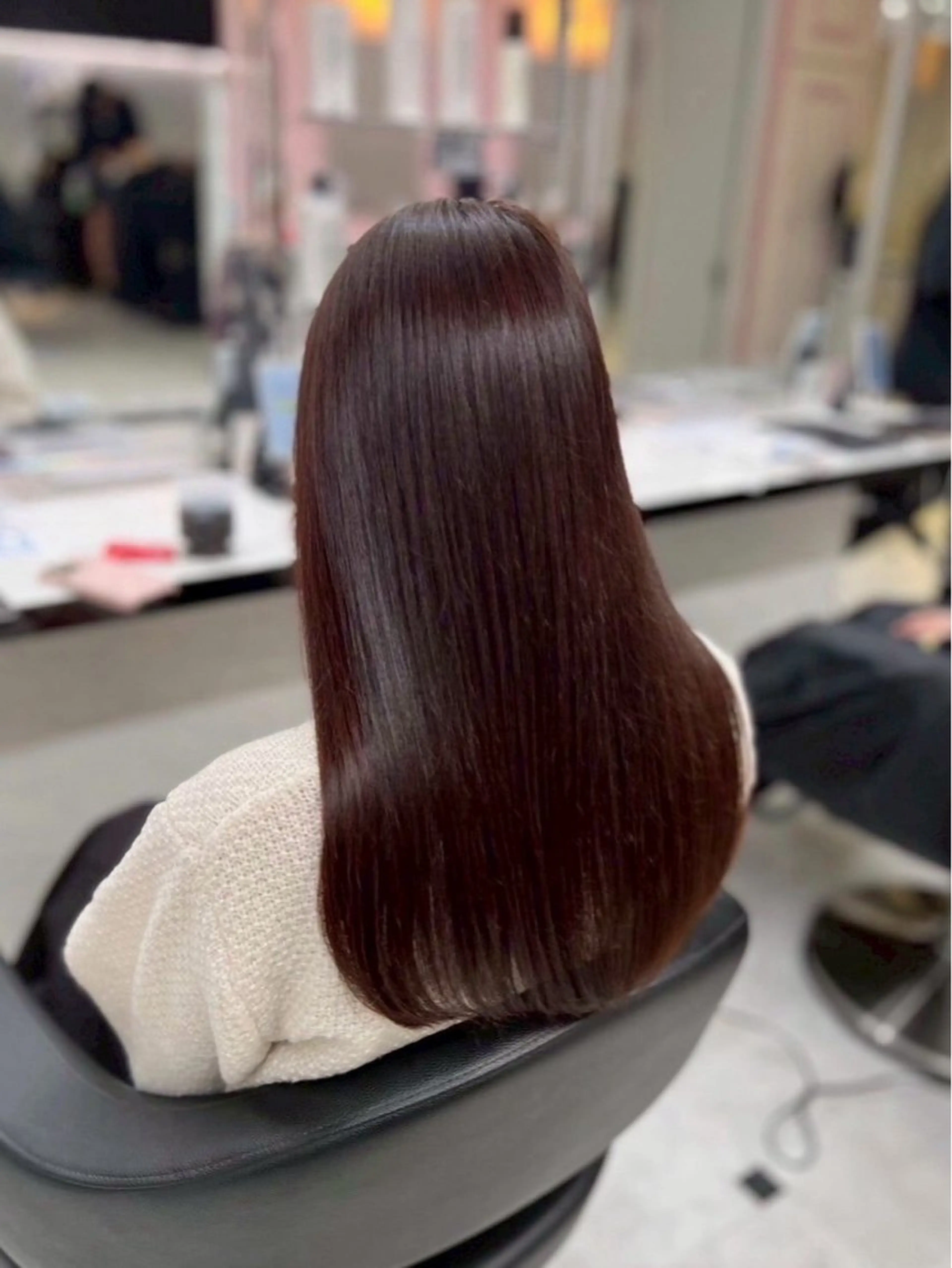 ロング カラー 髪質改善 トリートメント 加藤 里咲のヘアスタイル