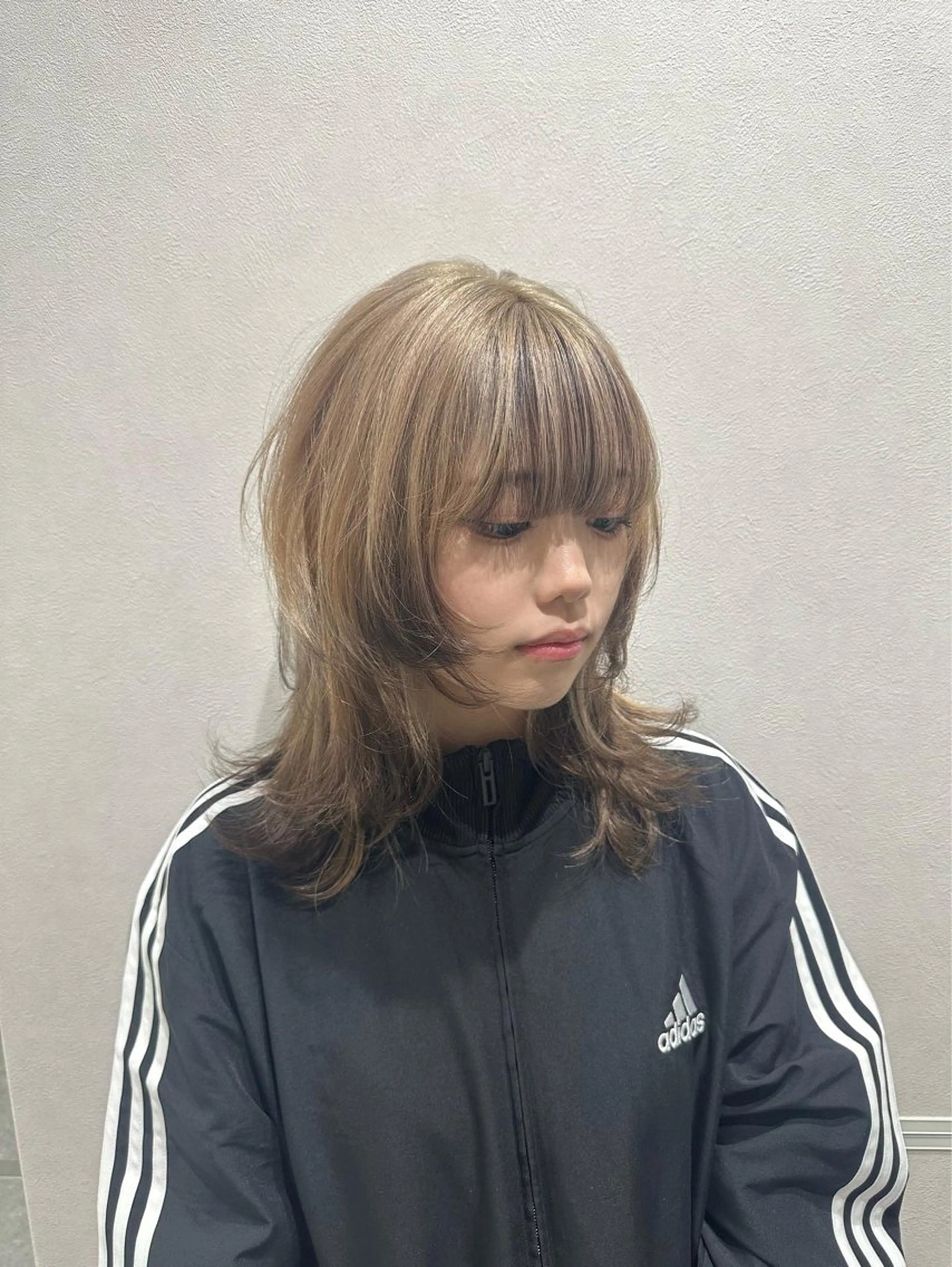 ミディアム カラー ヘアカラー トリートメント 𝐑𝐲𝐮𝐤𝐢 【店長】ALEAPのヘアスタイル