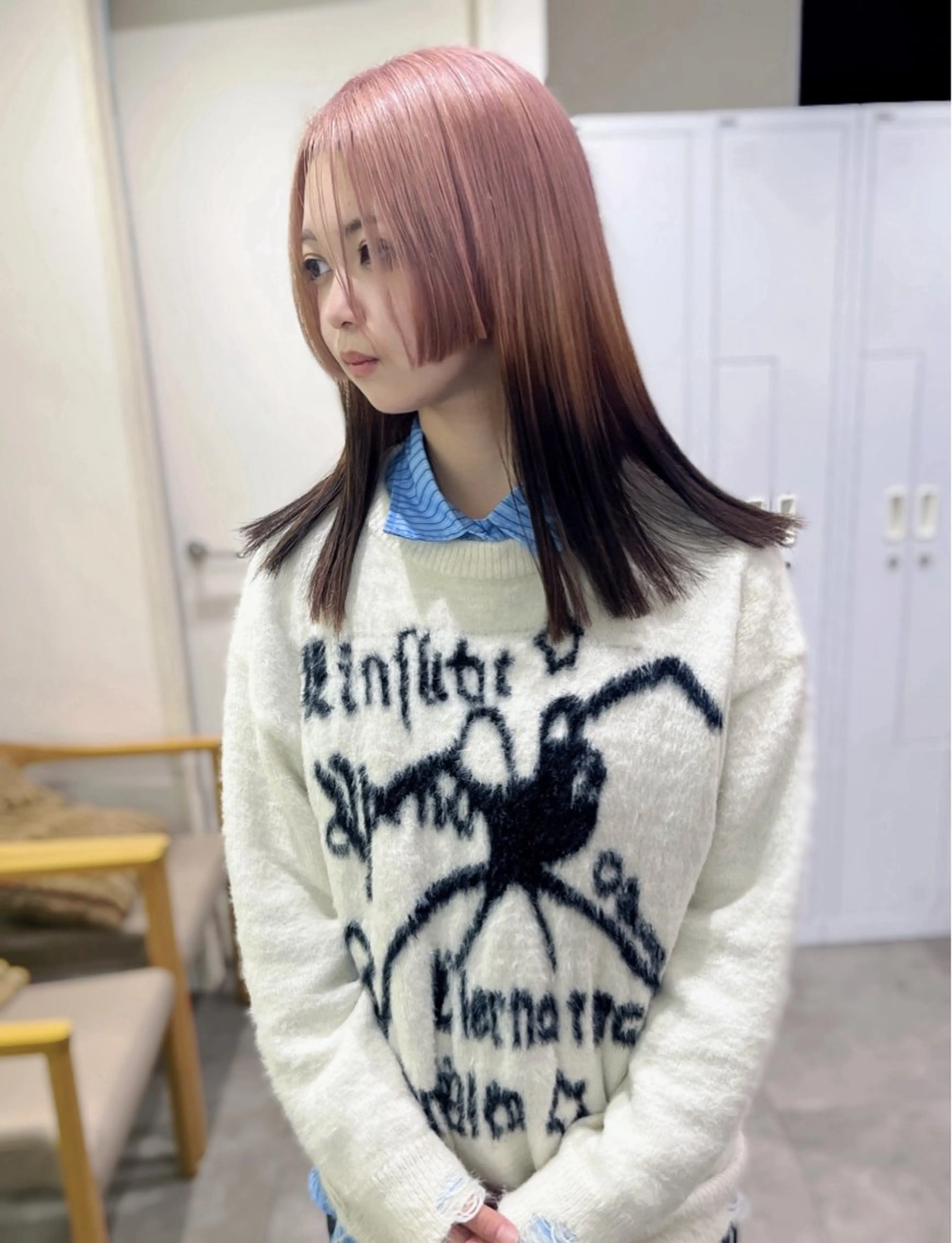 カラー カット ヘアカラー 河原 楓樹のヘアスタイル