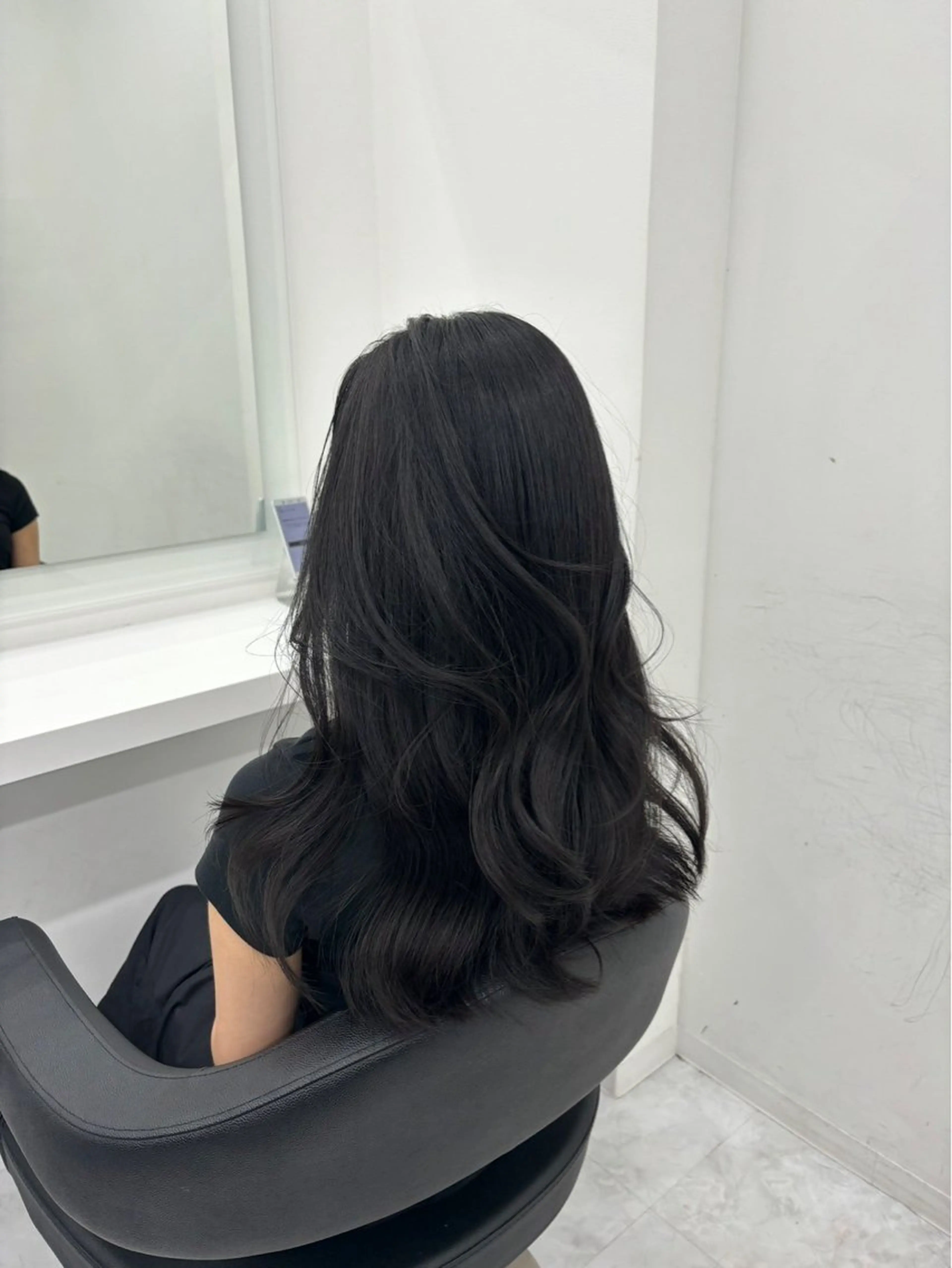 ロング カラー ヘアアレンジ カット ヘアカラー 韓国ヘア/赤み消し /大人透明感🫧のヘアスタイル