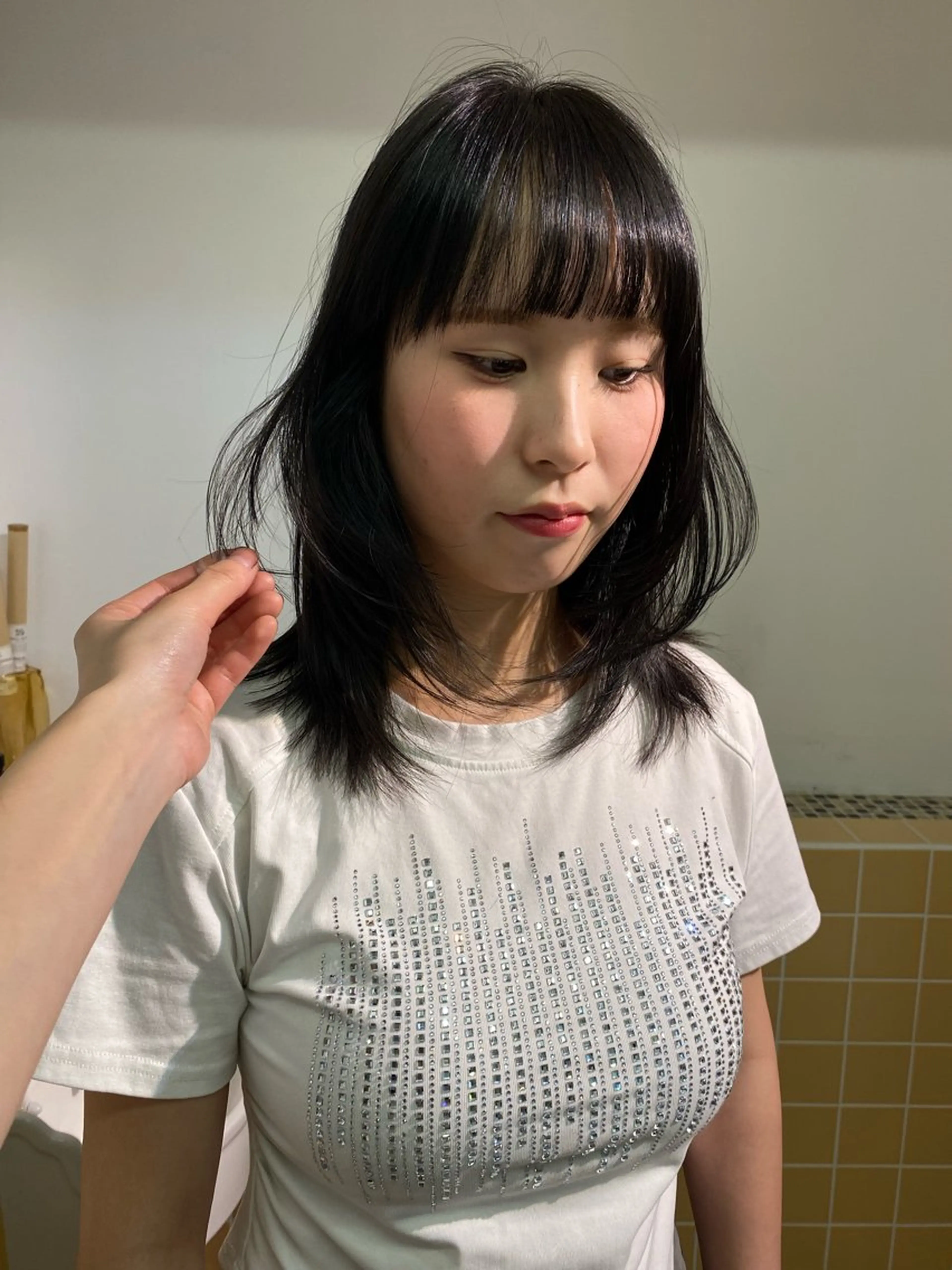 ミディアム カラー iroha/ n.w.h🎀のヘアスタイル