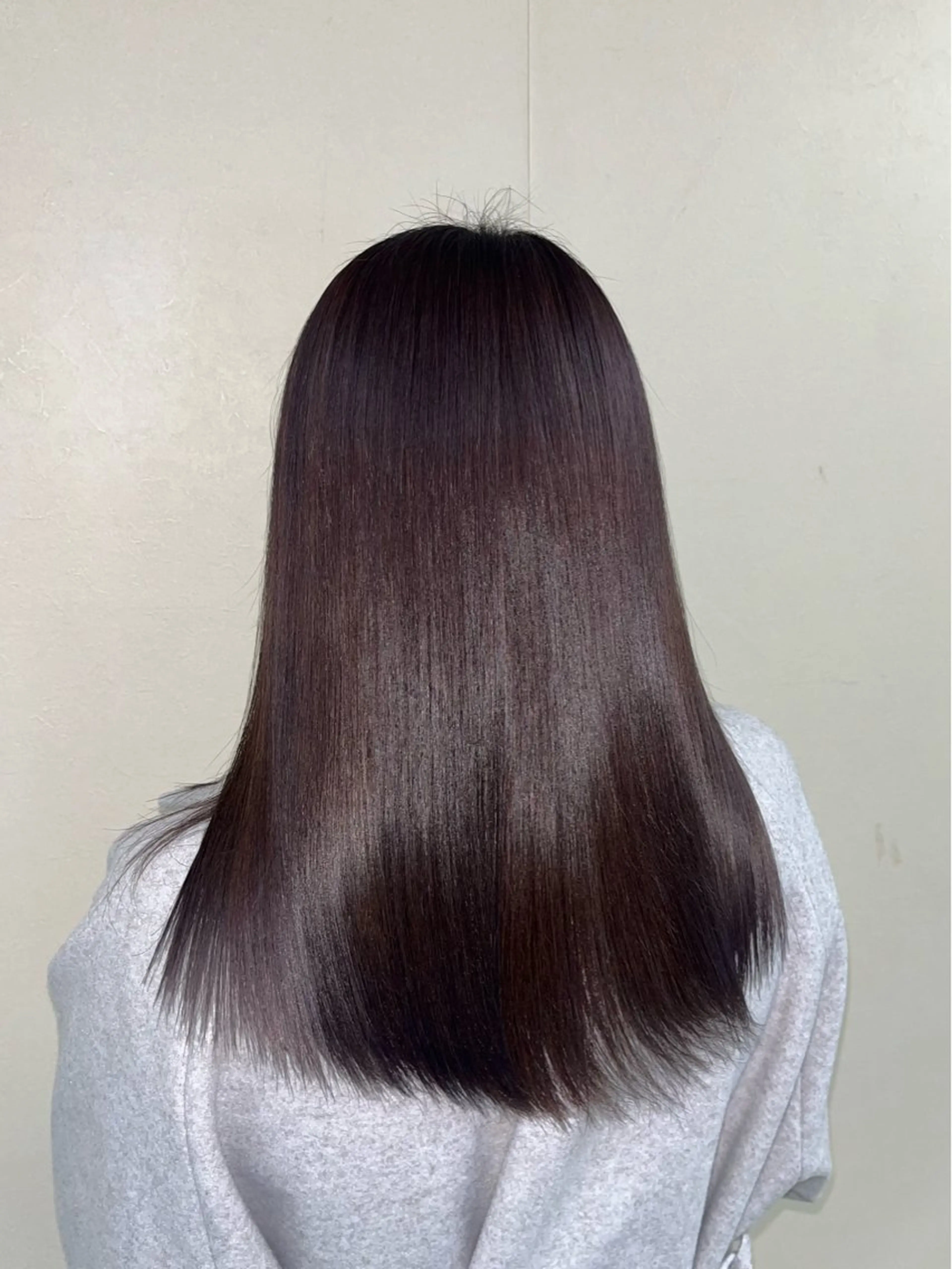 ロング カラー 艶カラー/暗髪/韓国 /エクステ/ムカワのヘアスタイル