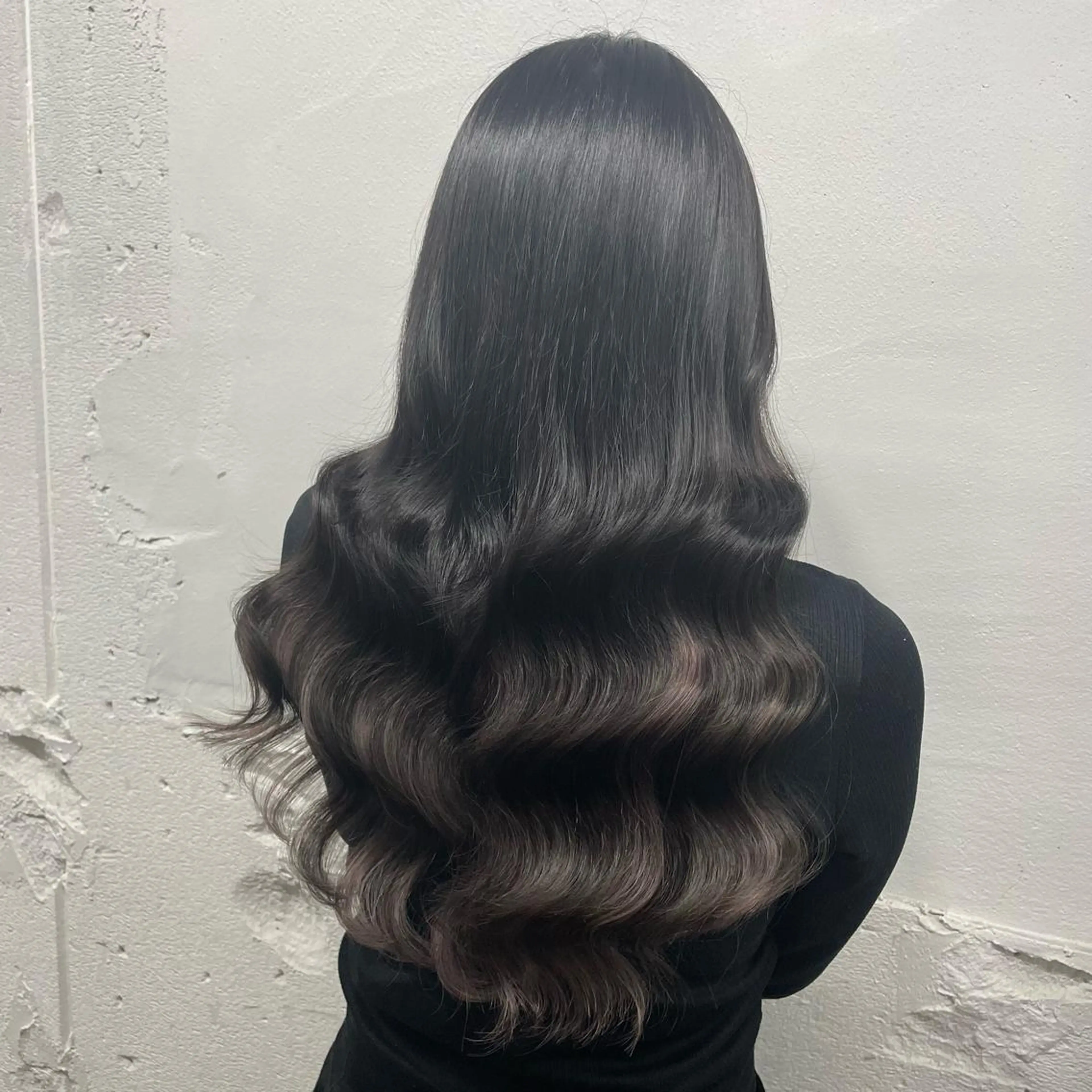 ロング カラー シールエクステ バレイヤージュ ミストバング ダブルカラー  フェイスフレーミング ヘアカラー エクステ 🧡艶髪ちゅるん髪 🫧🧡YUKI❄️のヘアスタイル