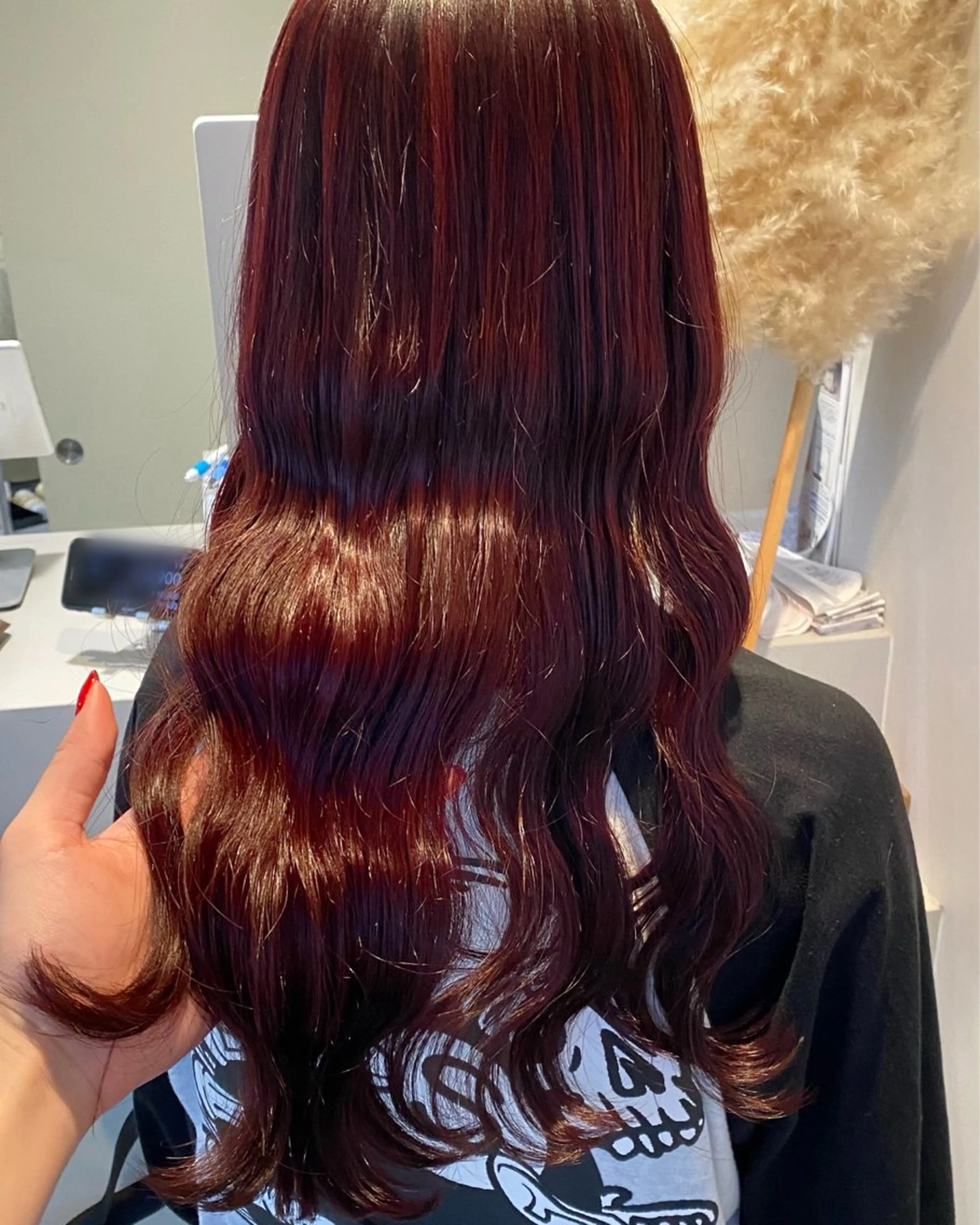 ロング ヘアカラー aimee 北垣 愛夏のヘアスタイル