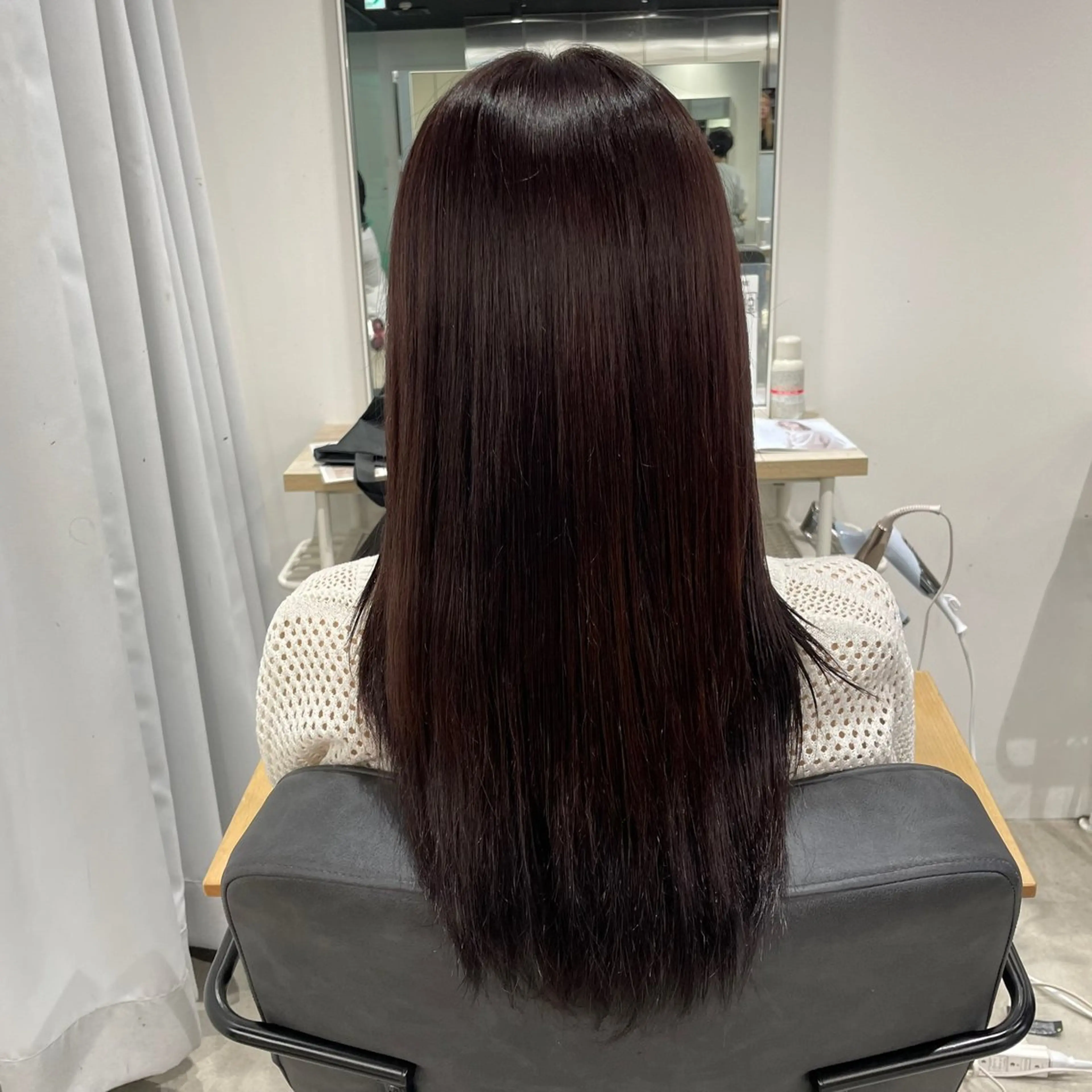 セミロング カラー ななみ.⋆𝜗𝜚 暖色艶カラー/まつパのヘアスタイル