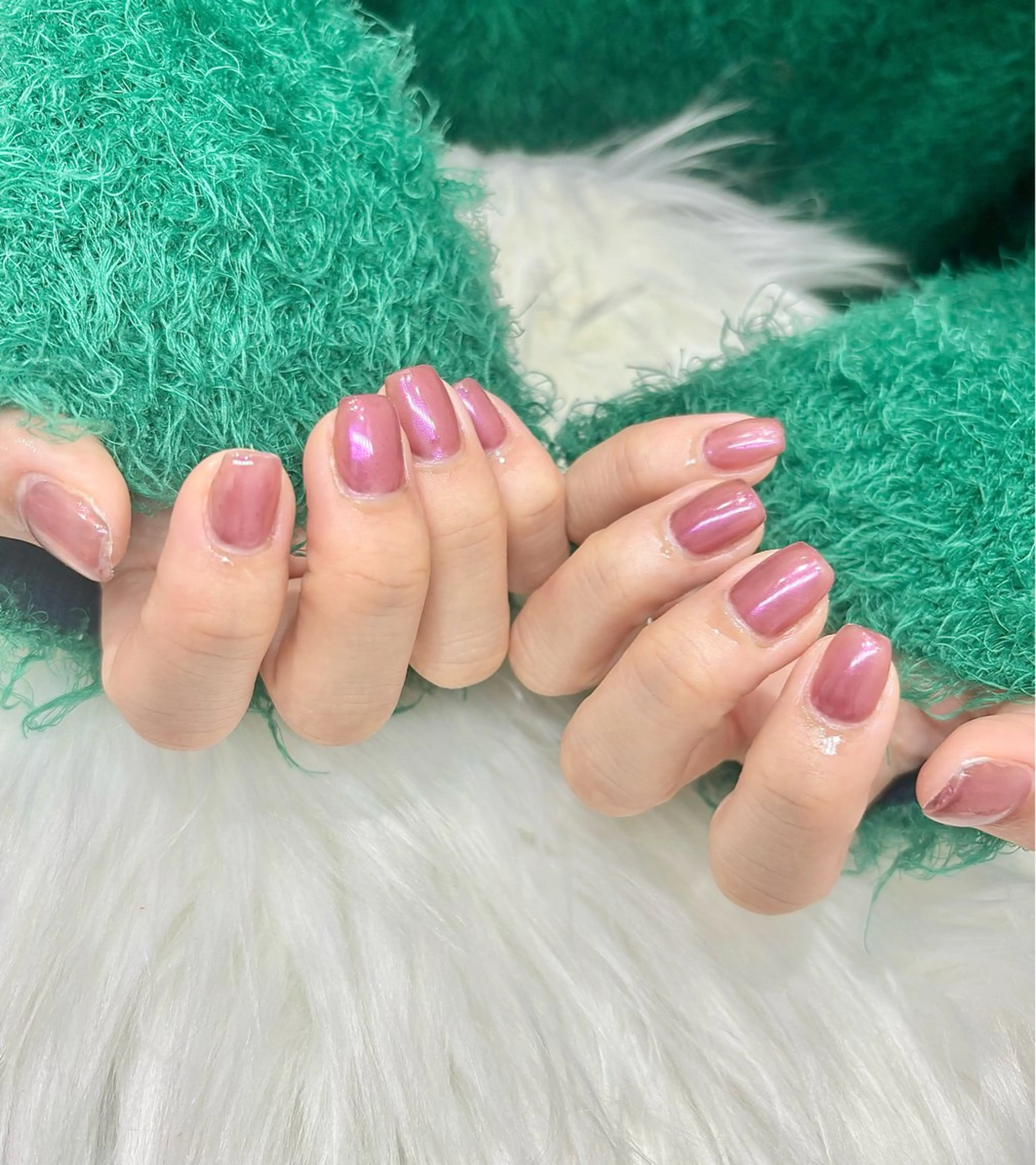 ネイル フレンチネイル キラキラネイル 韓国ネイル マグネットネイル ミラーネイル VOXJAPAN CHIYURIのネイルデザイン