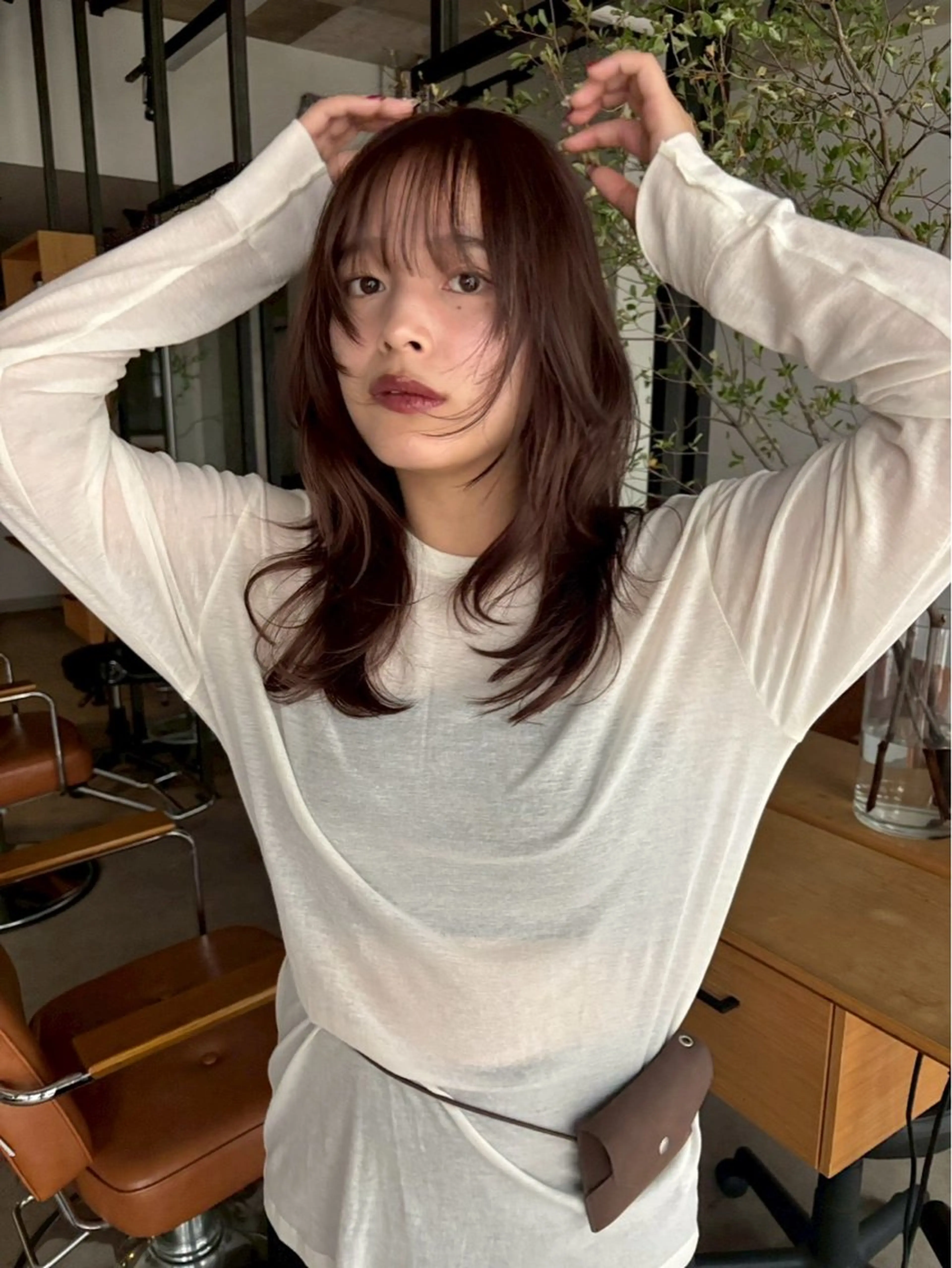 カラー miku/天神 艶カラーのヘアスタイル