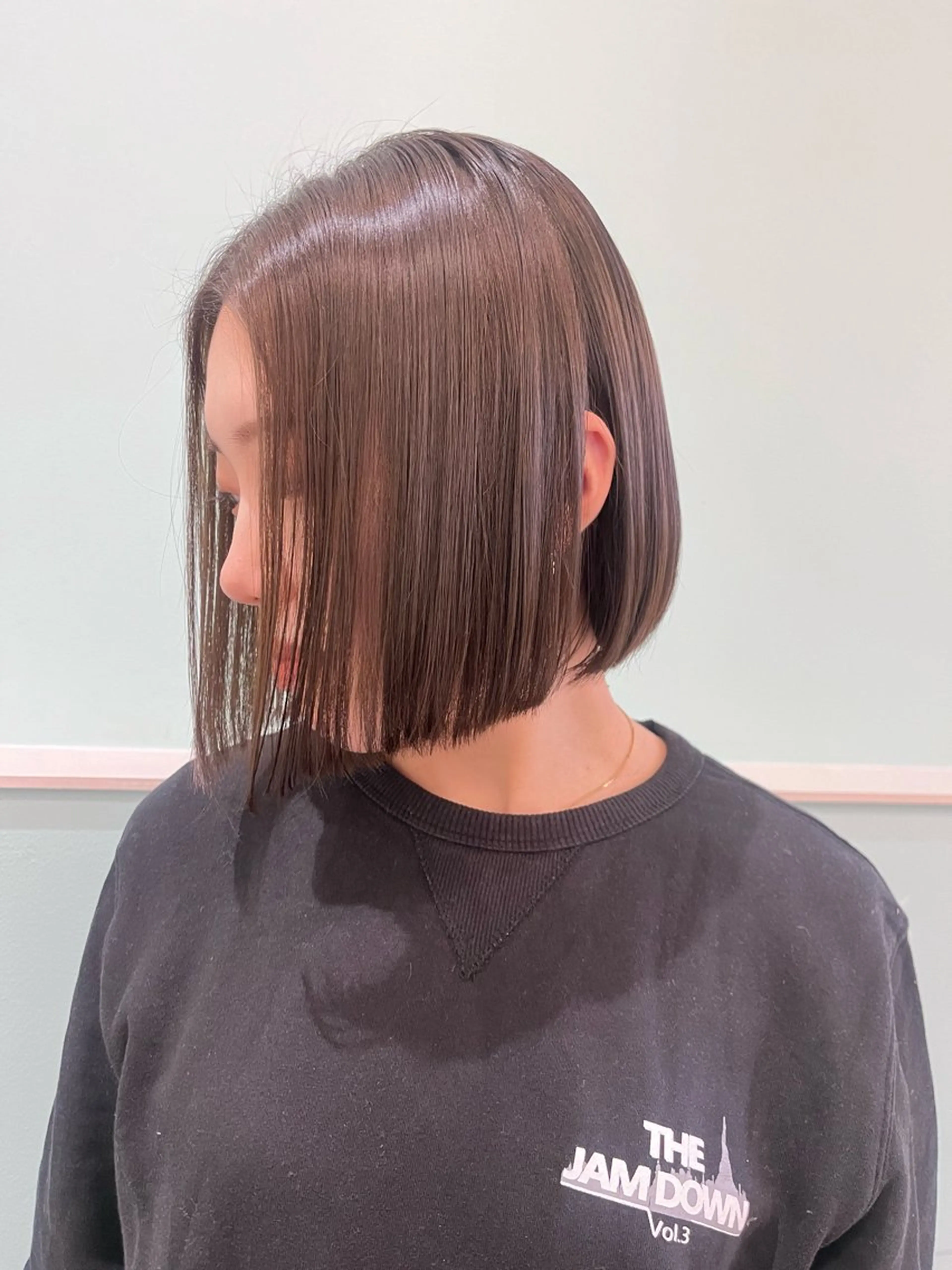 ショート ヘアカラー トリートメント 木本晴香/髪質改善 /艶カラー透明感のヘアスタイル