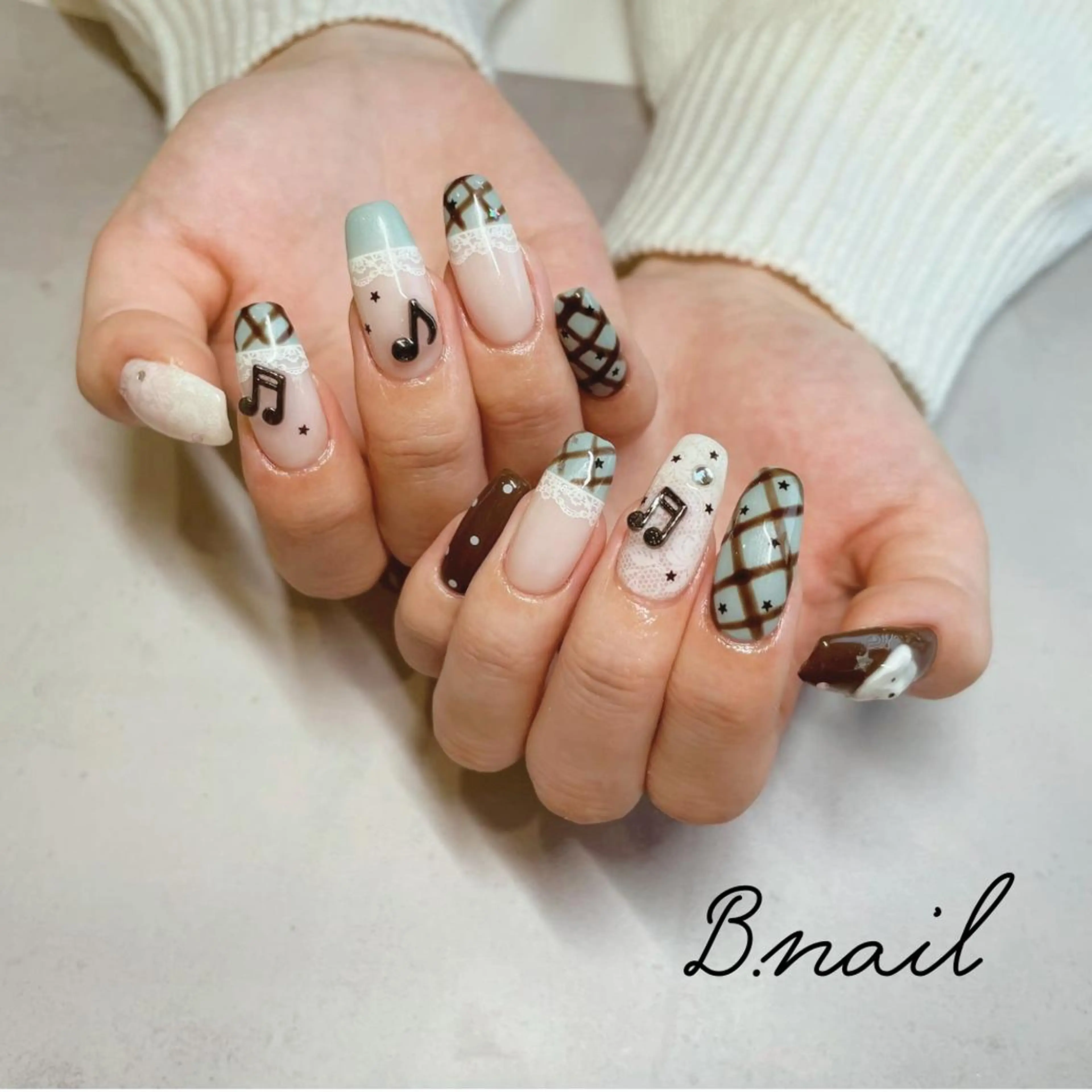 ネイル レース 持ち込み ハンドネイル B.nail mitoのネイルデザイン