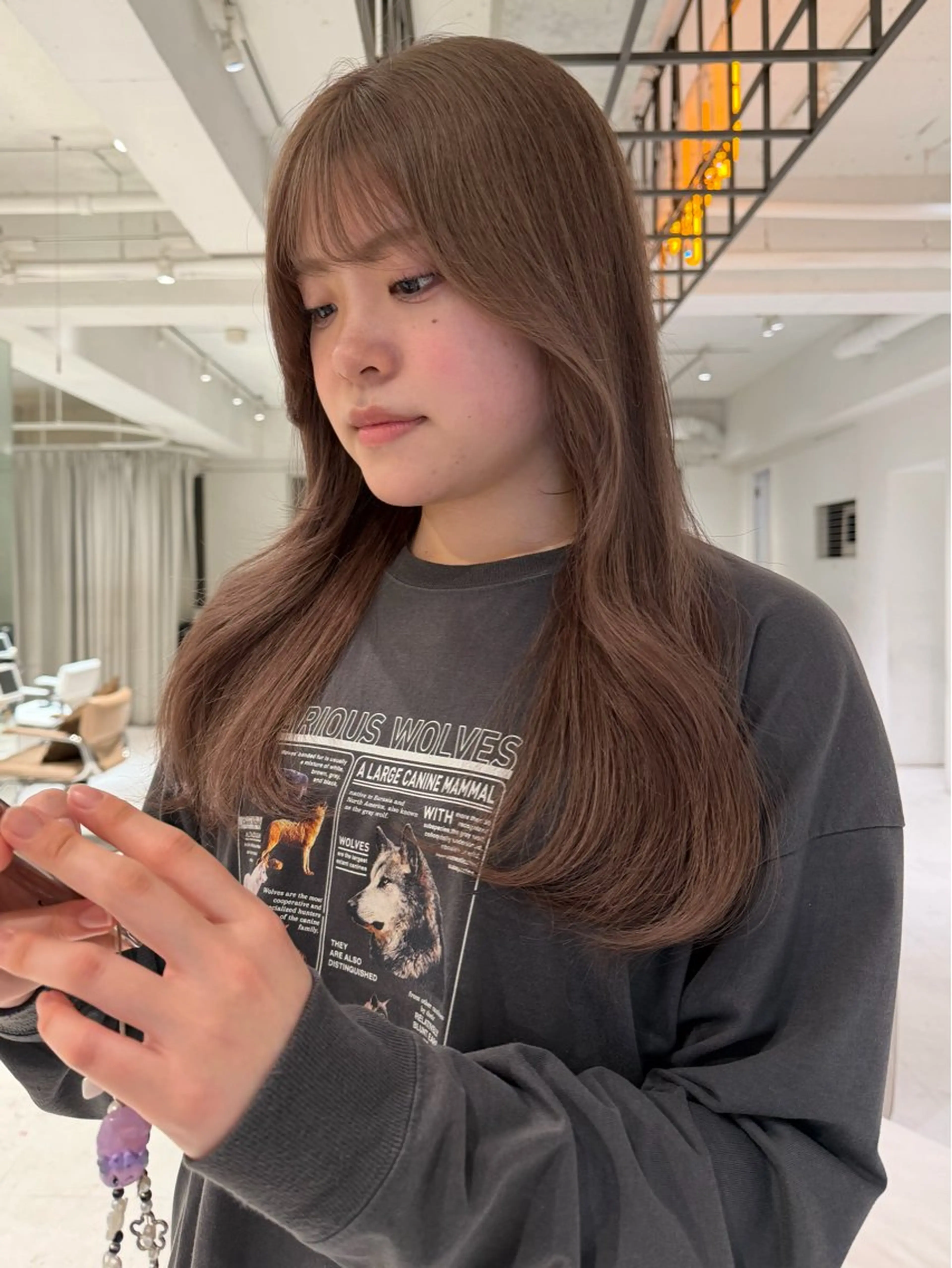 ロング カラー ヘアカラー loely 💞miyuのヘアスタイル