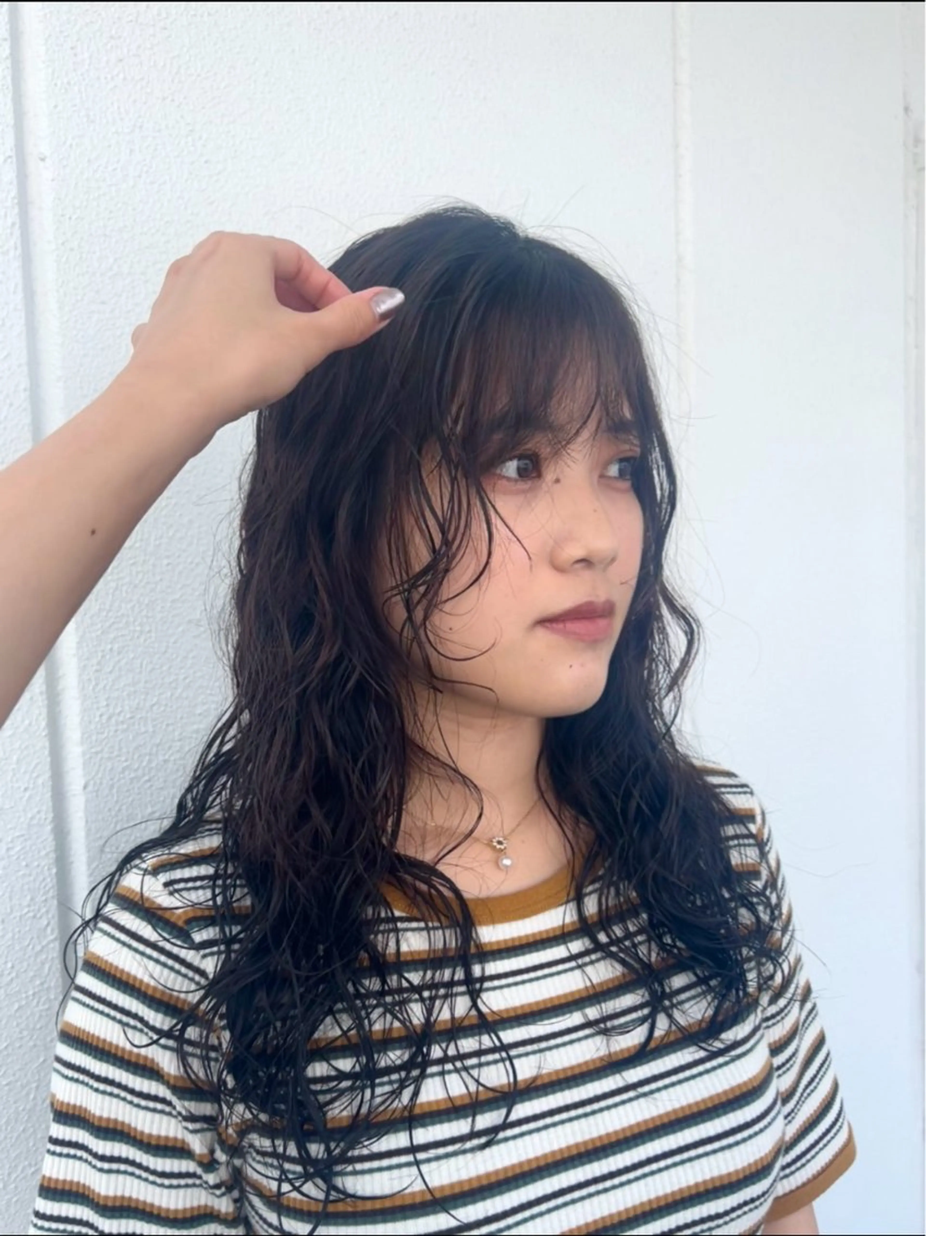 セミロング セミロングパーマ レイヤーカット カット パーマ トリートメント しおり/パーマ/ newi町田のヘアスタイル