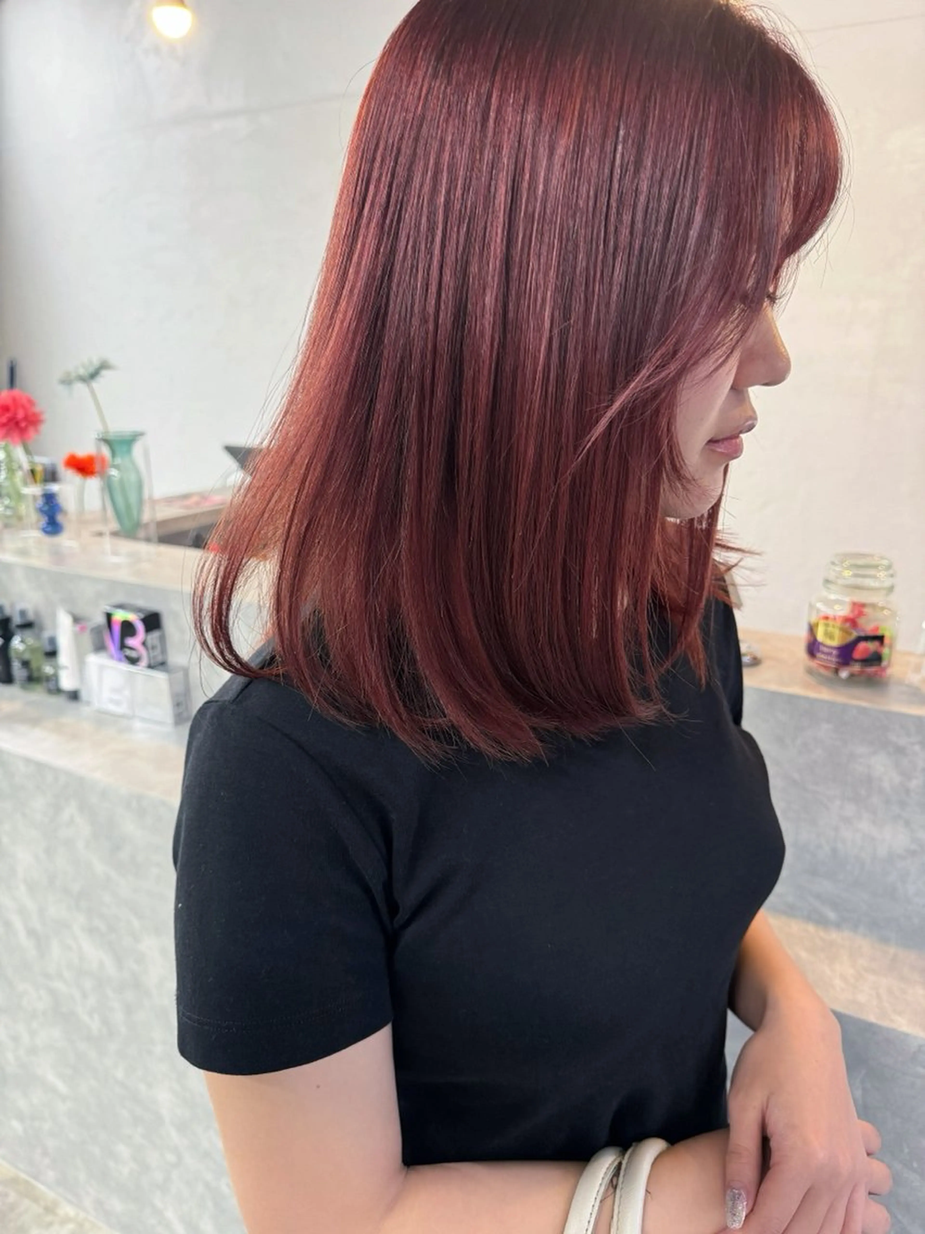 ミディアム ヘアカラー トリートメント miloc🫧 MOMOYOのヘアスタイル