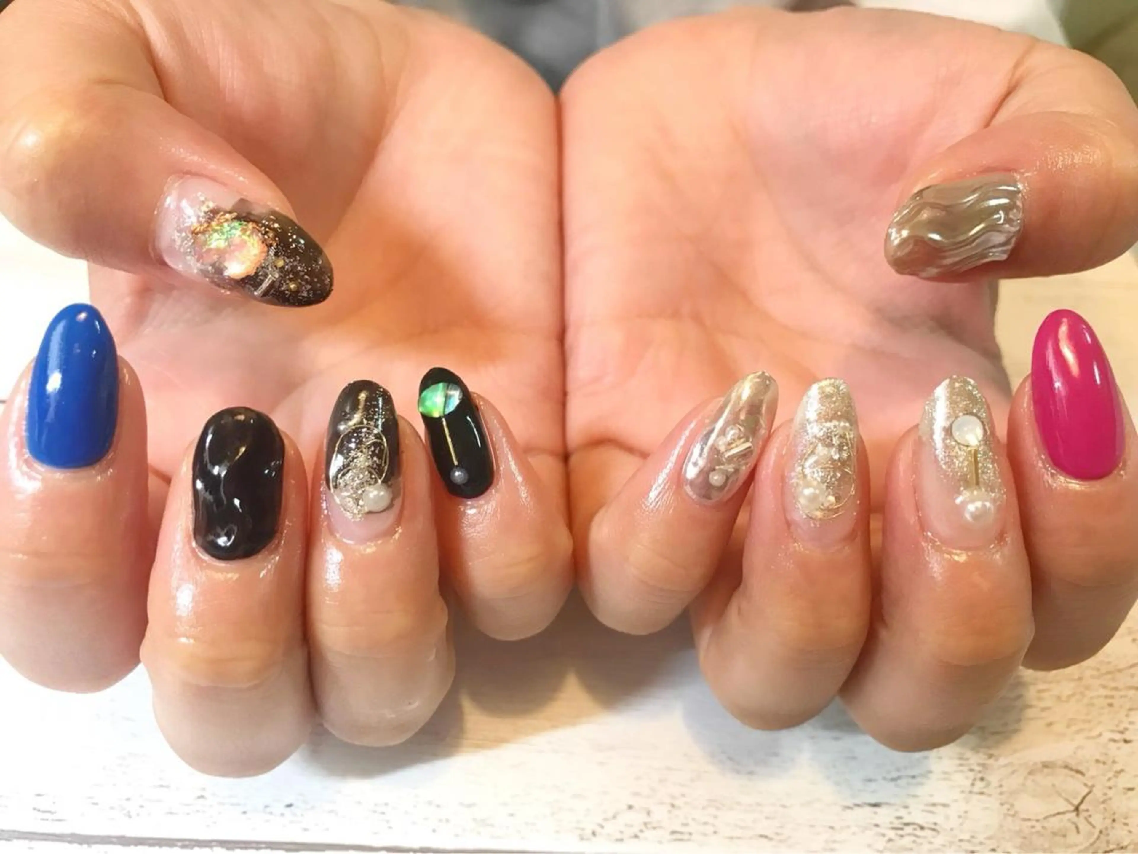 ネイル ニュアンスネイル ハンドネイル フットネイル GéRanium Harukaのネイルデザイン