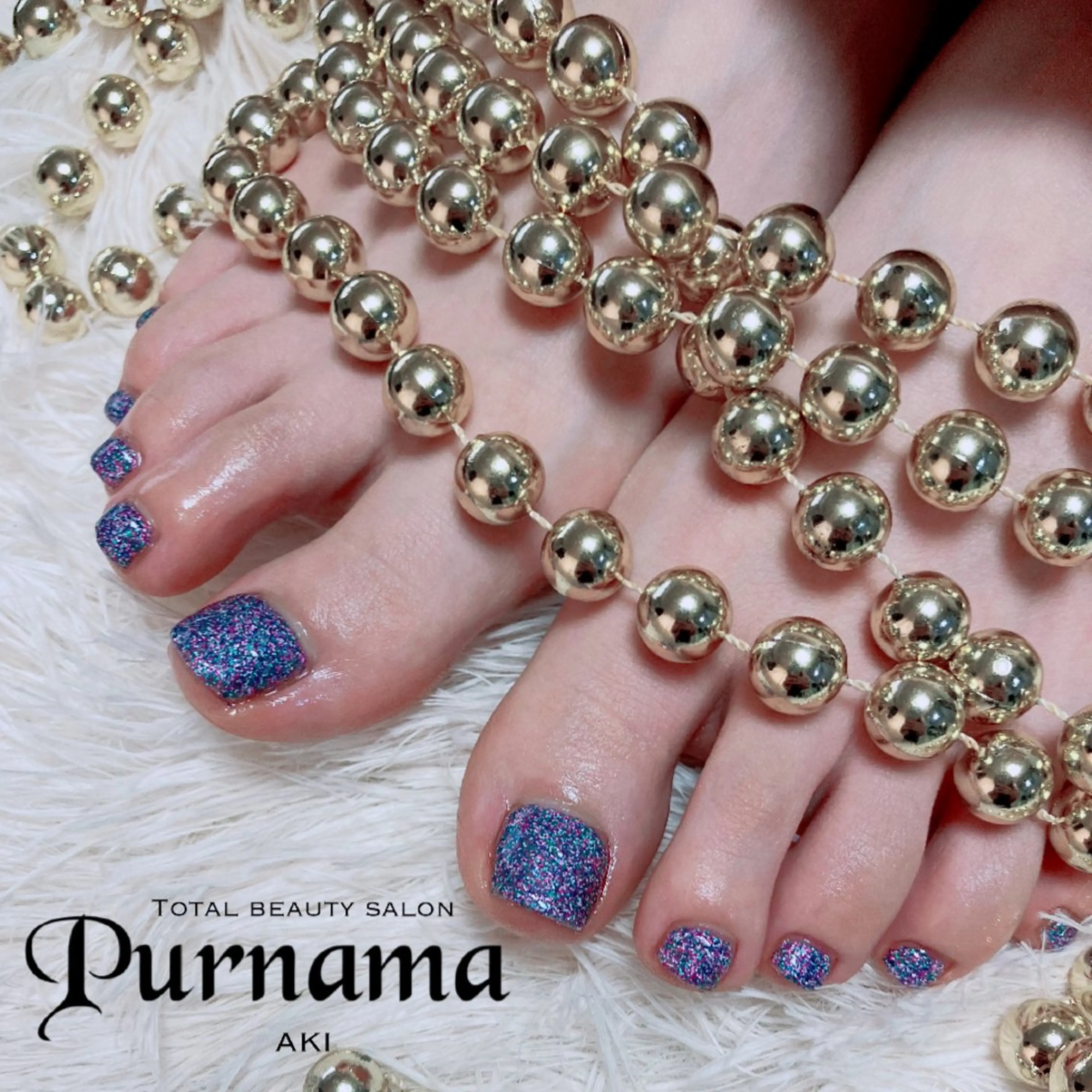 ネイル フットネイル Purnama あきのネイルデザイン