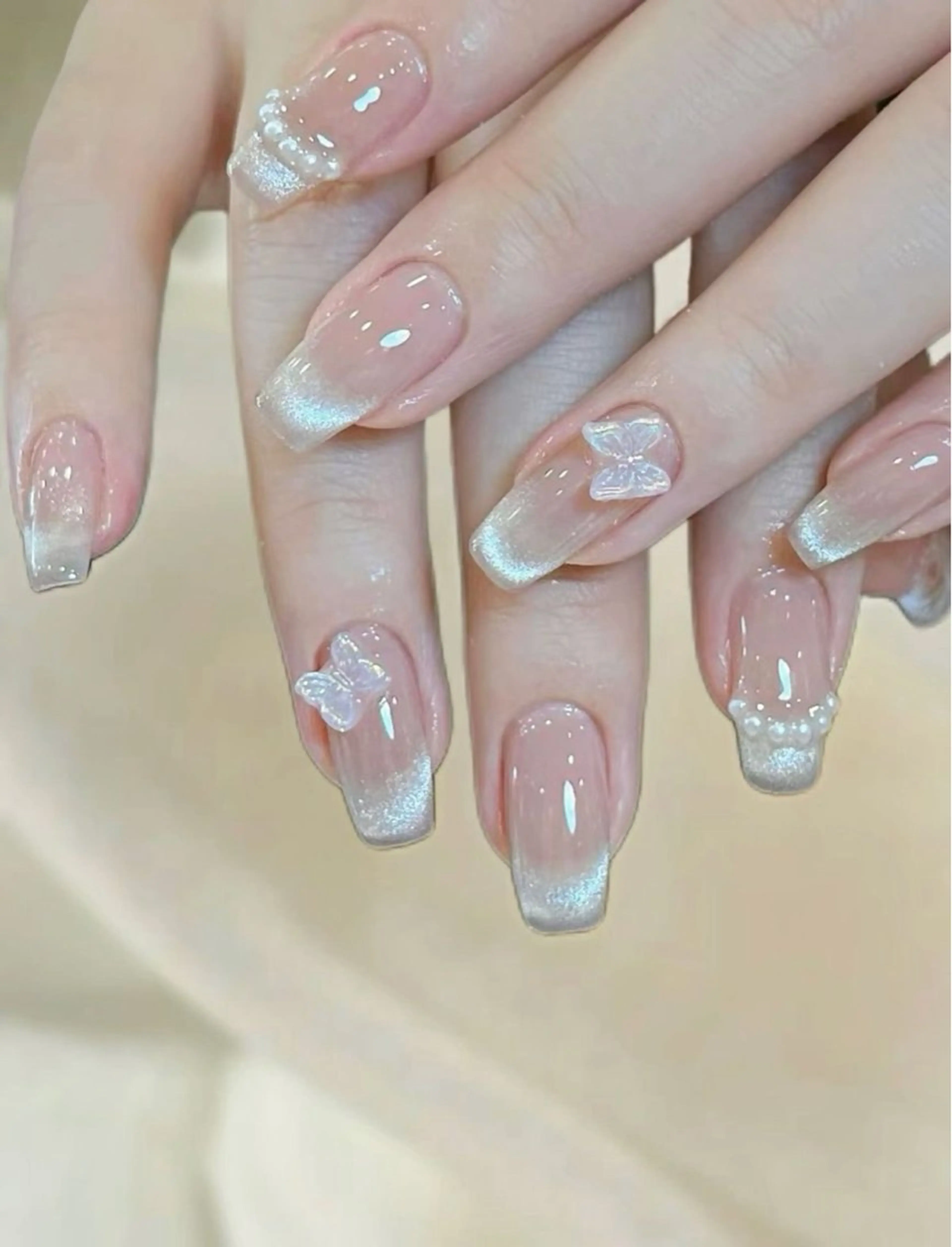 ネイル チークネイル フットネイル フレンチネイル グラデーション 韓国ネイル YUKI NAILのネイルデザイン