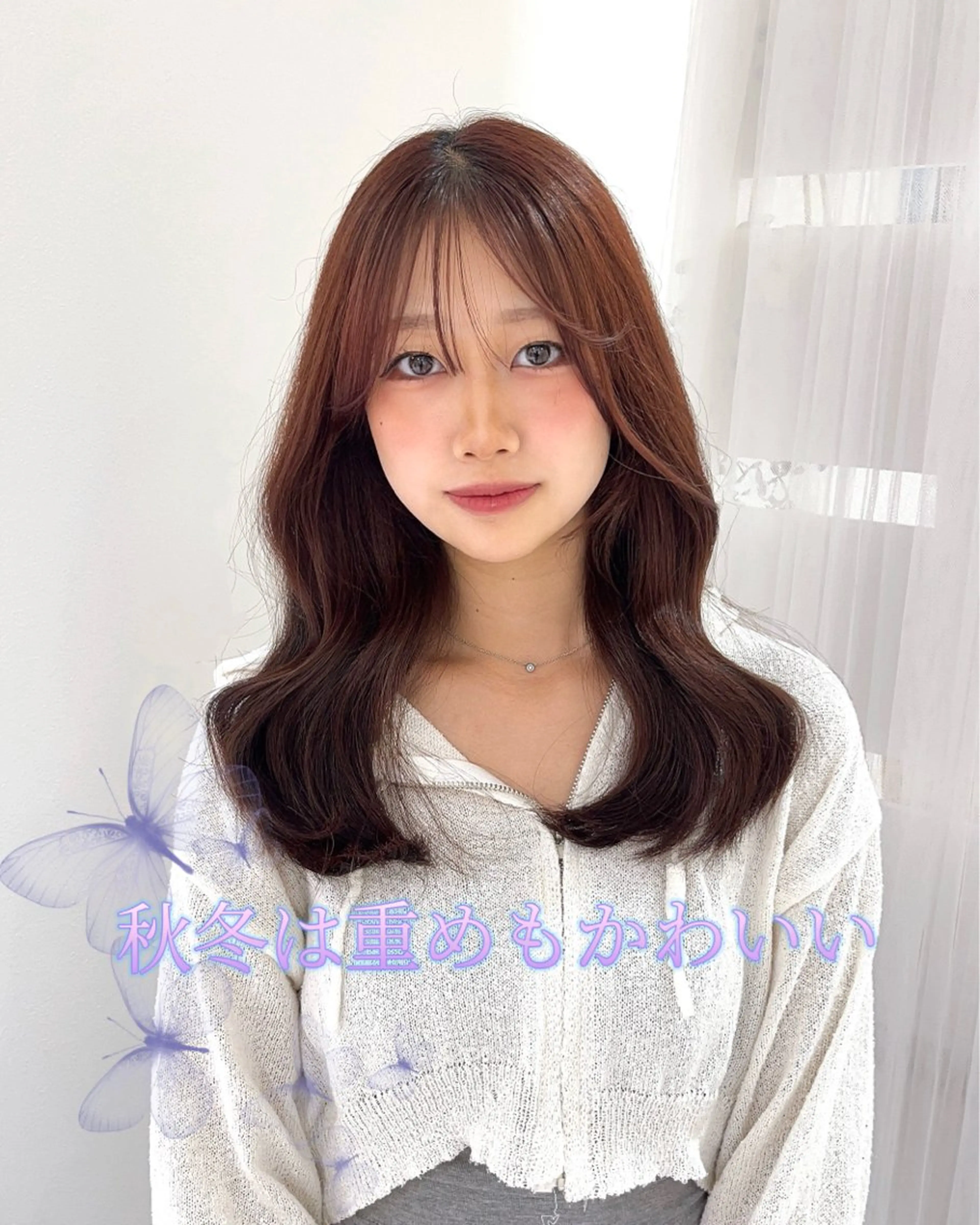 ロング MIZUKI🫧ྀི 韓国ヘアAFLOATのヘアスタイル
