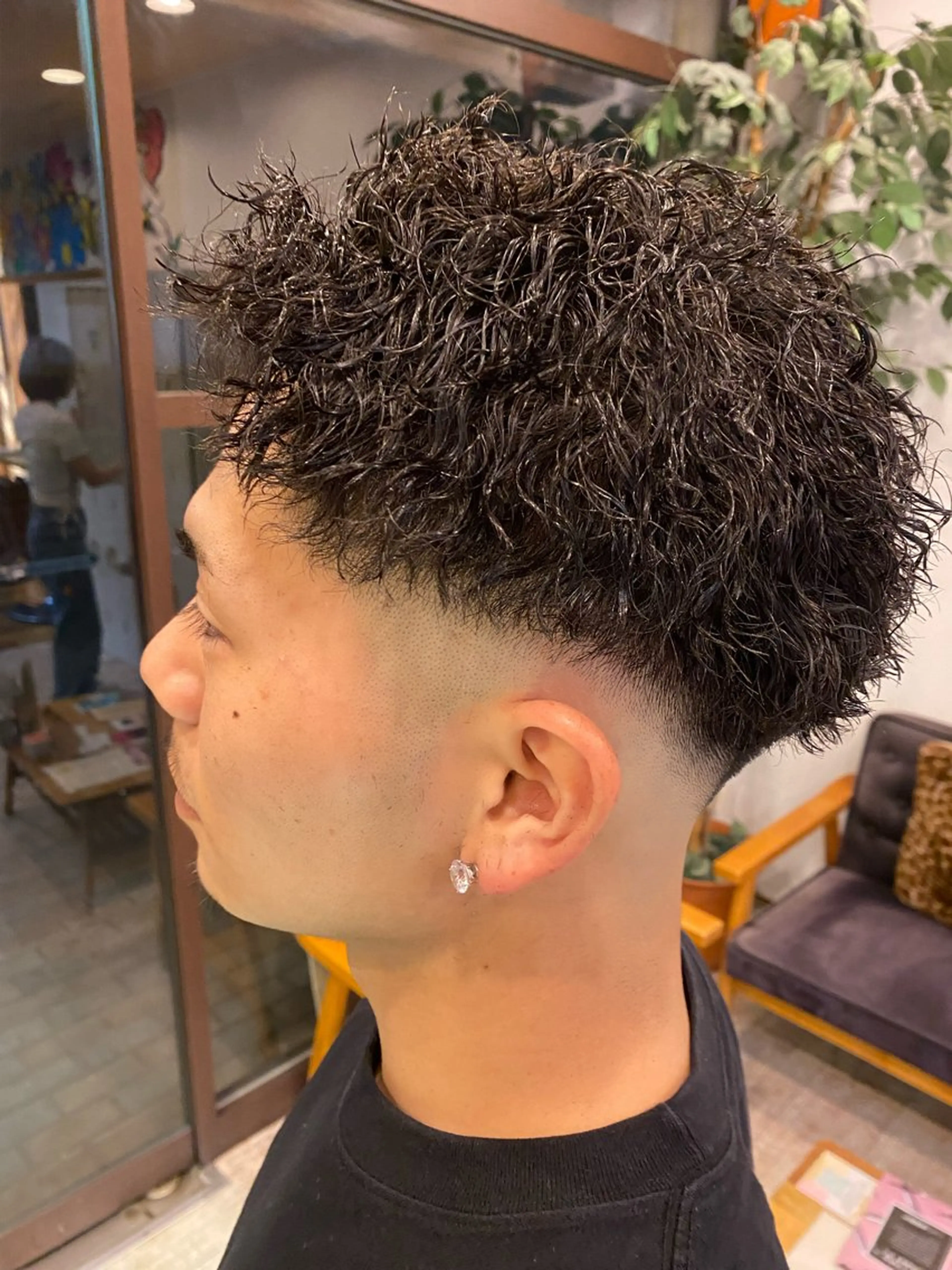 パーマ メンズ 曲がる縮毛矯正🌀 篠崎蓮　金沢文庫のヘアスタイル