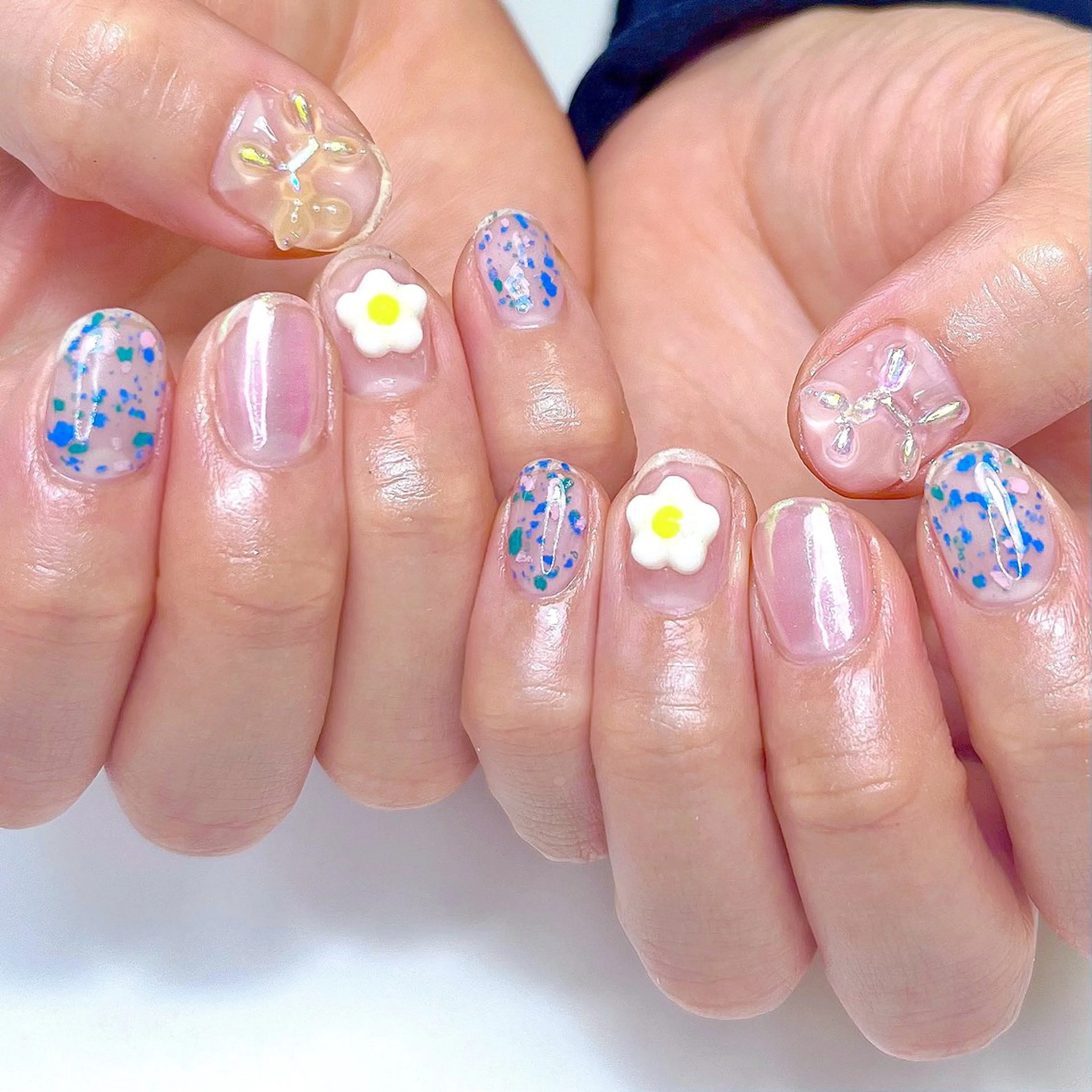 ネイル ハンドネイル いちごパフェ ゆいのネイルデザイン