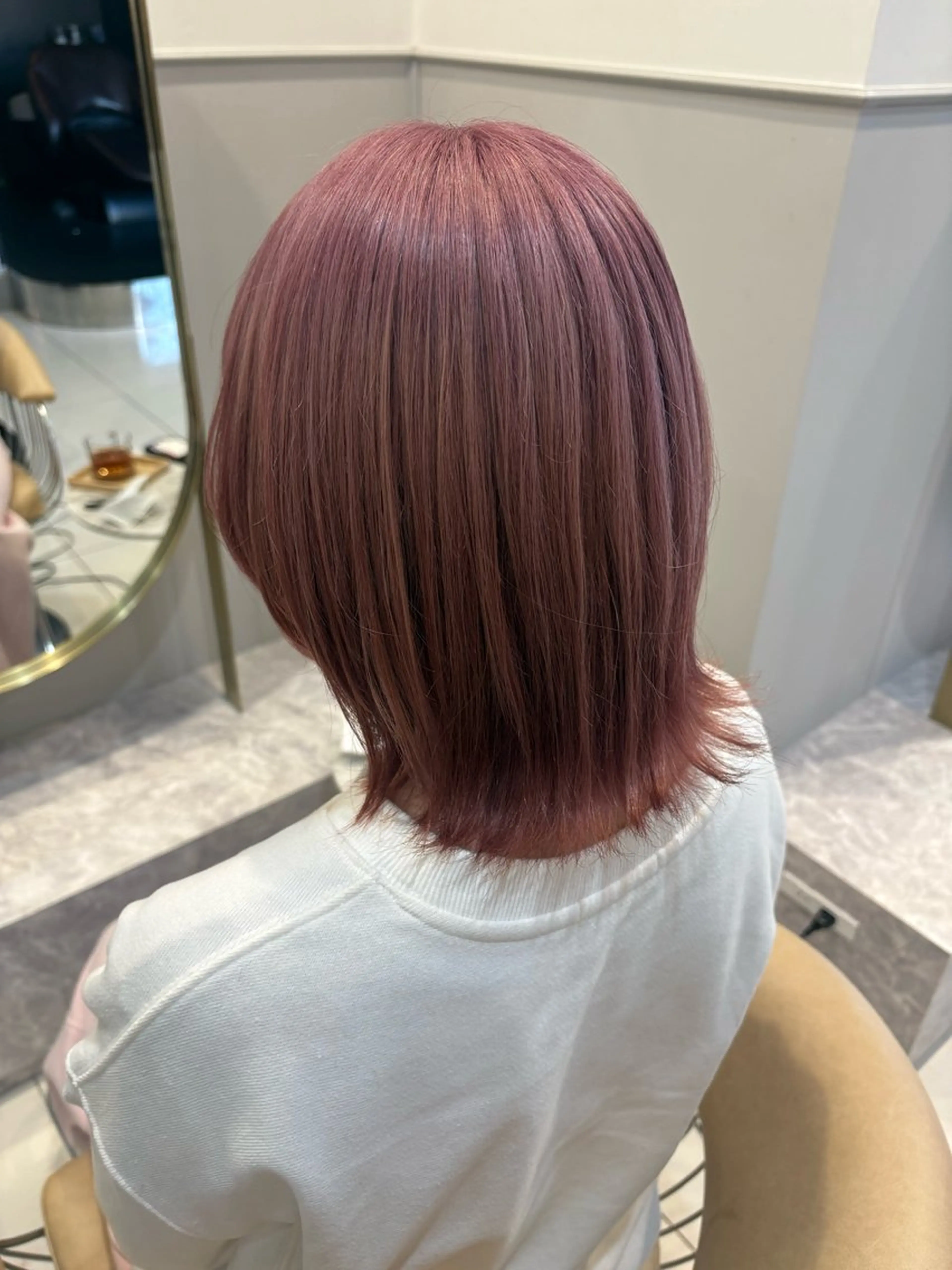 ミディアム ヘアカラー トリートメント かな🎀 ぷるカラー/エクステのヘアスタイル