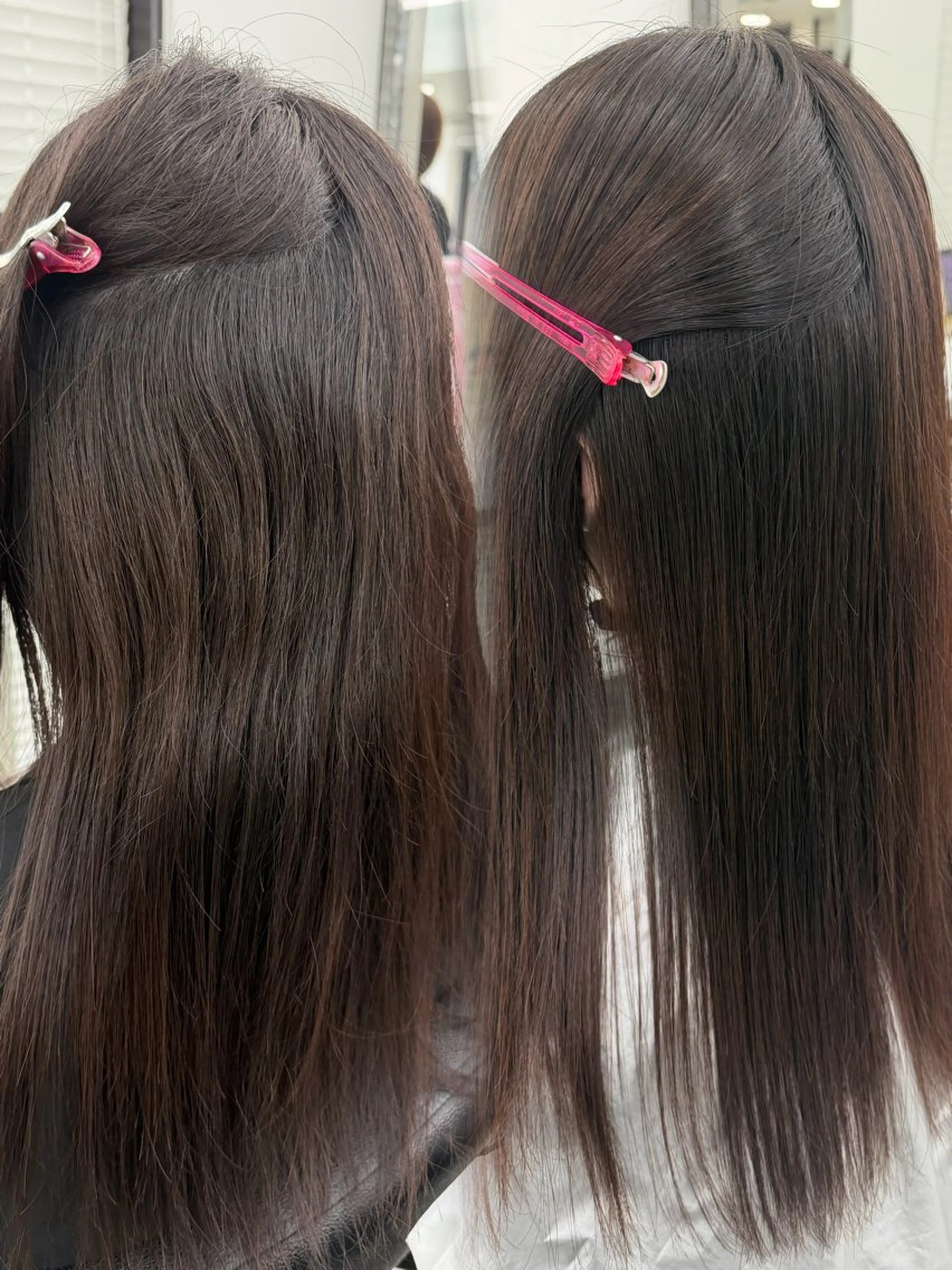 カット 縮毛矯正 niina🖤 透明感×レイヤーのヘアスタイル