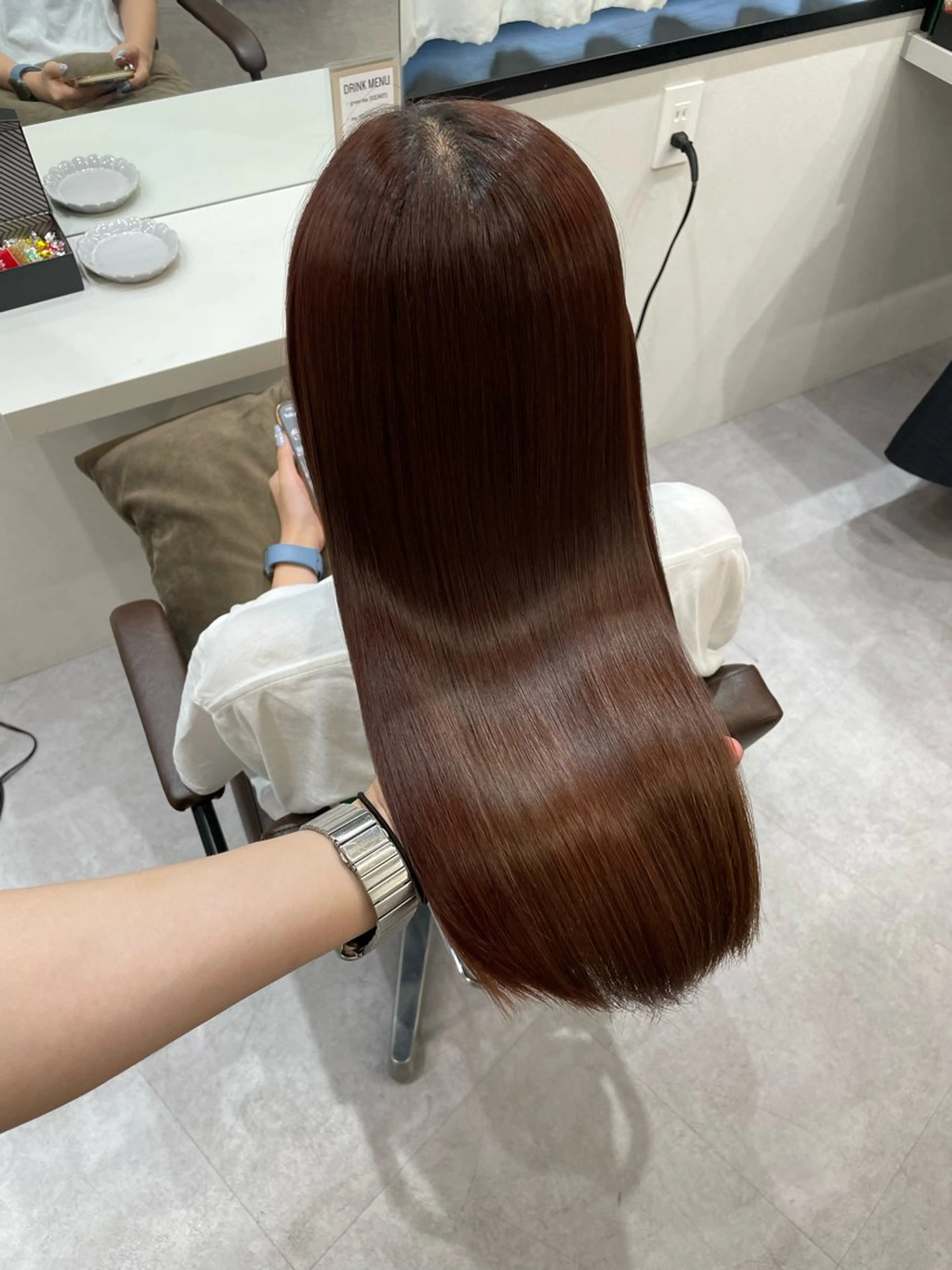 ミディアム カット ヘアカラー 縮毛矯正 トリートメント 髪質改善×韓国ヘア HIROのヘアスタイル