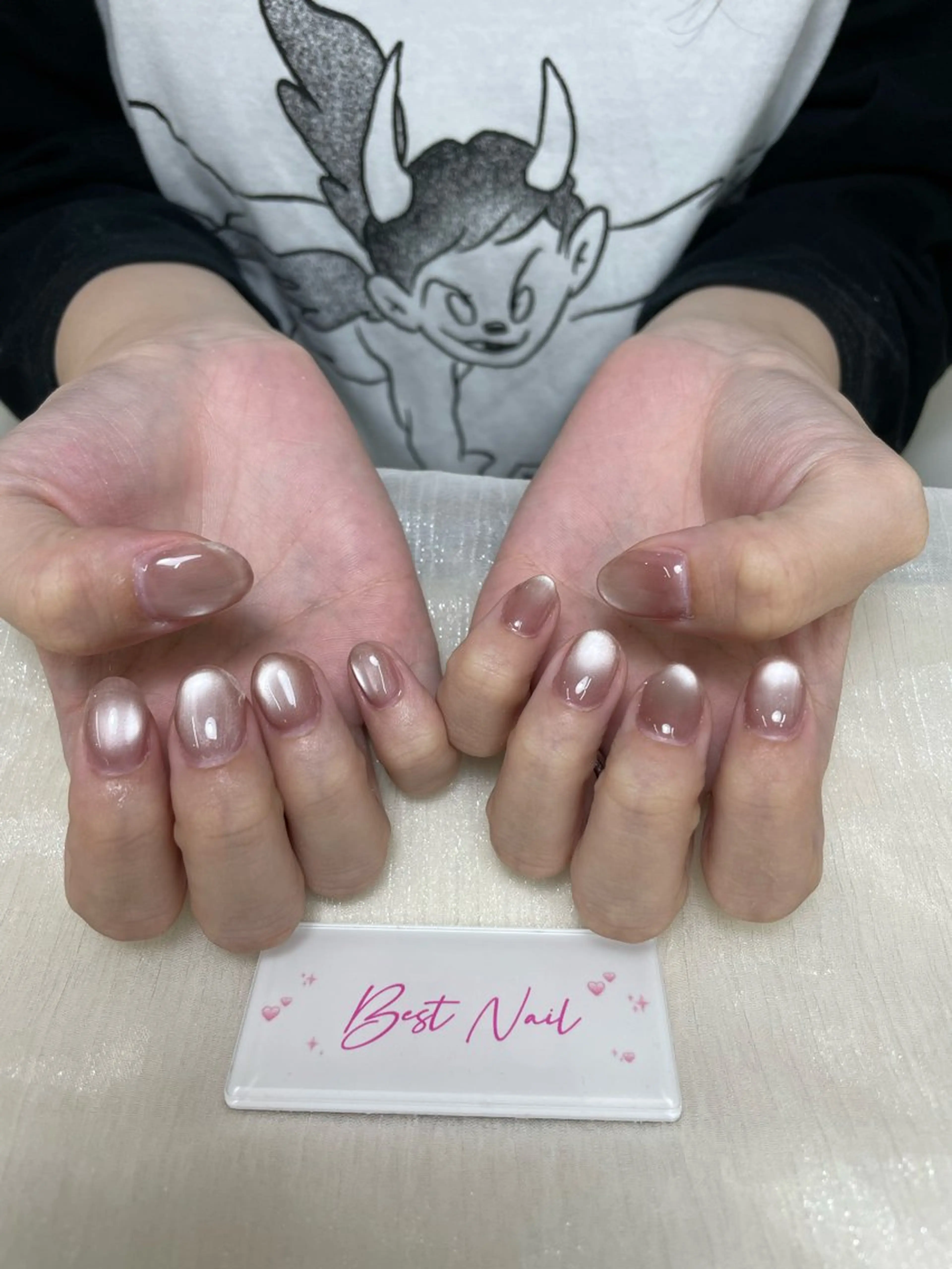 ネイル マグネットネイル ビー玉ネイル えん 清水のネイルデザイン