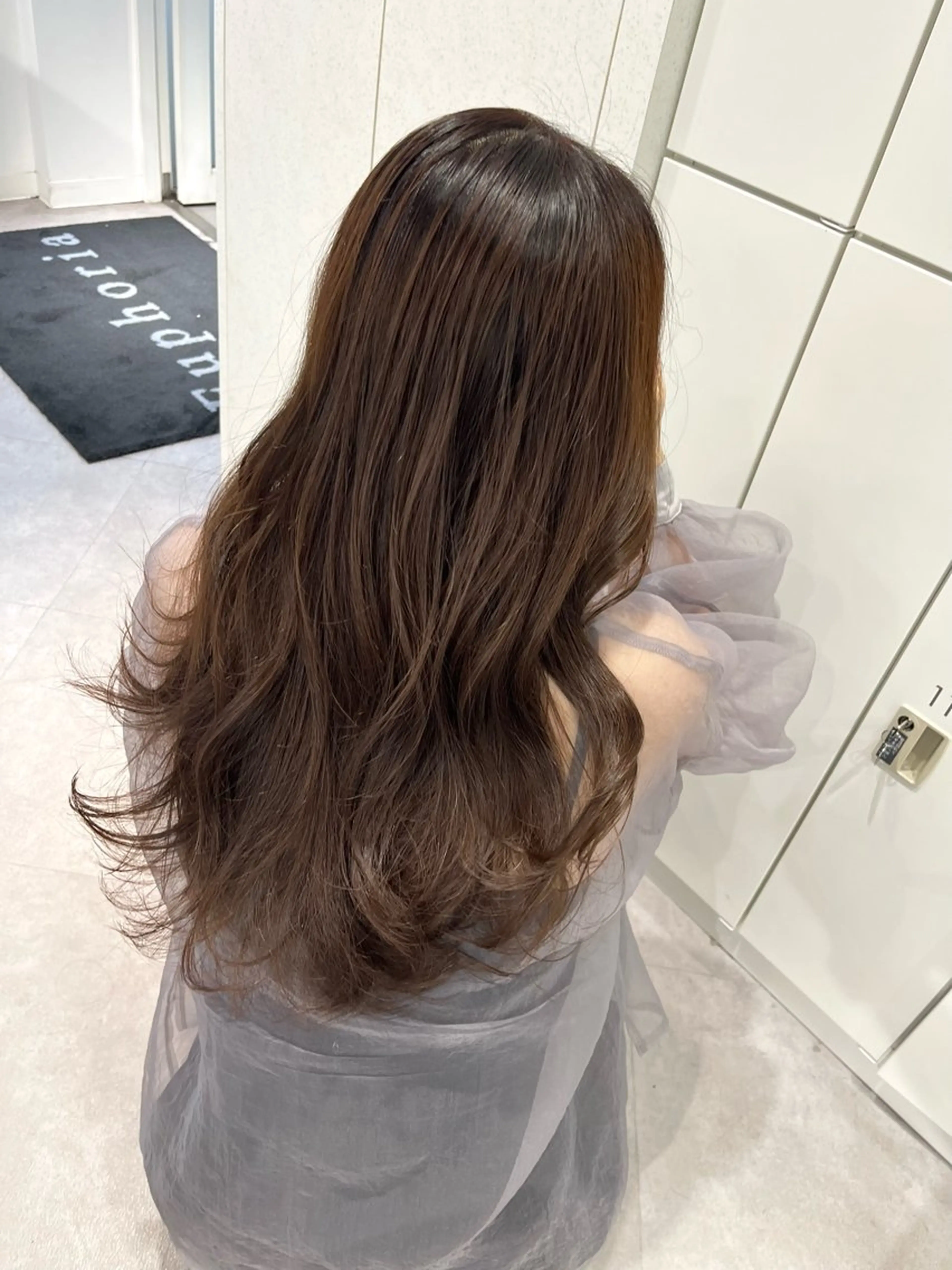 ロング カラー カット ヘアカラー トリートメント 韓国ハッシュカット/ 新宿/髪質改善/岡崎のヘアスタイル