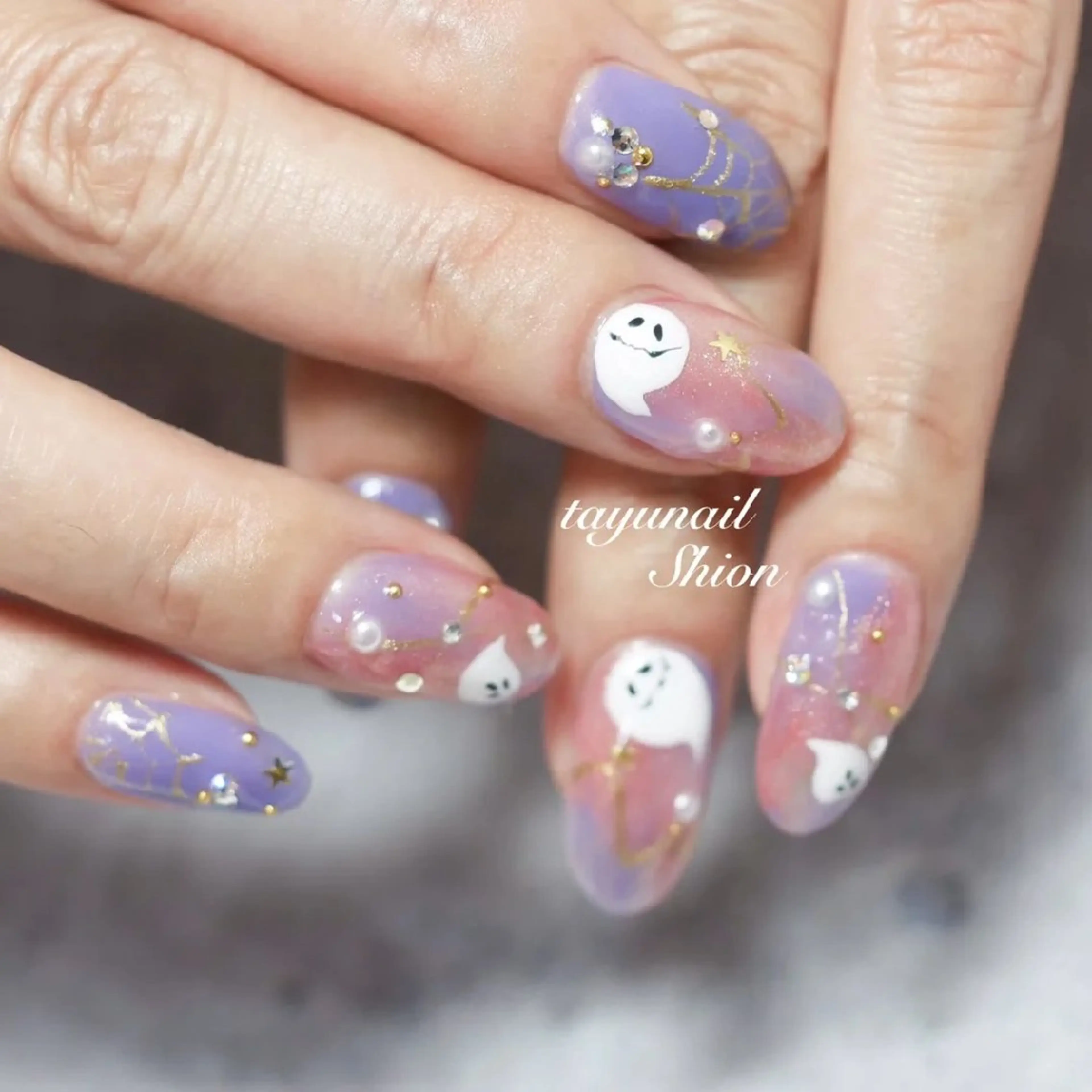 ネイル ジェルネイル ハロウィン パラジェル ネイルサロン 【たゆnail】のネイルデザイン