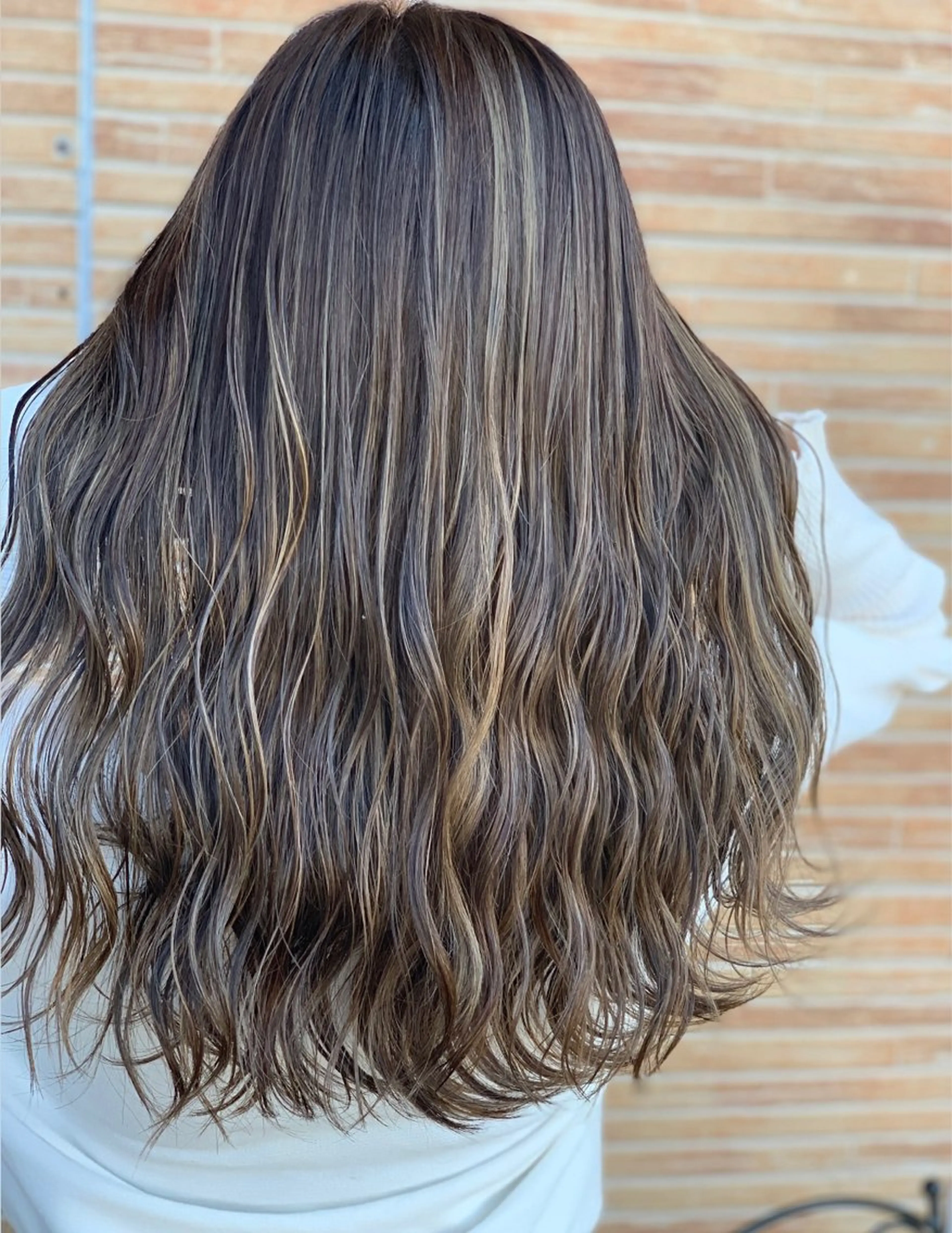 ロング 髪質改善 韓国風ヘア 縮毛矯正 ank classic hair【アンククラシックヘアー】所属・メンズスタイル バレイヤージュ　齋藤のヘアスタイル