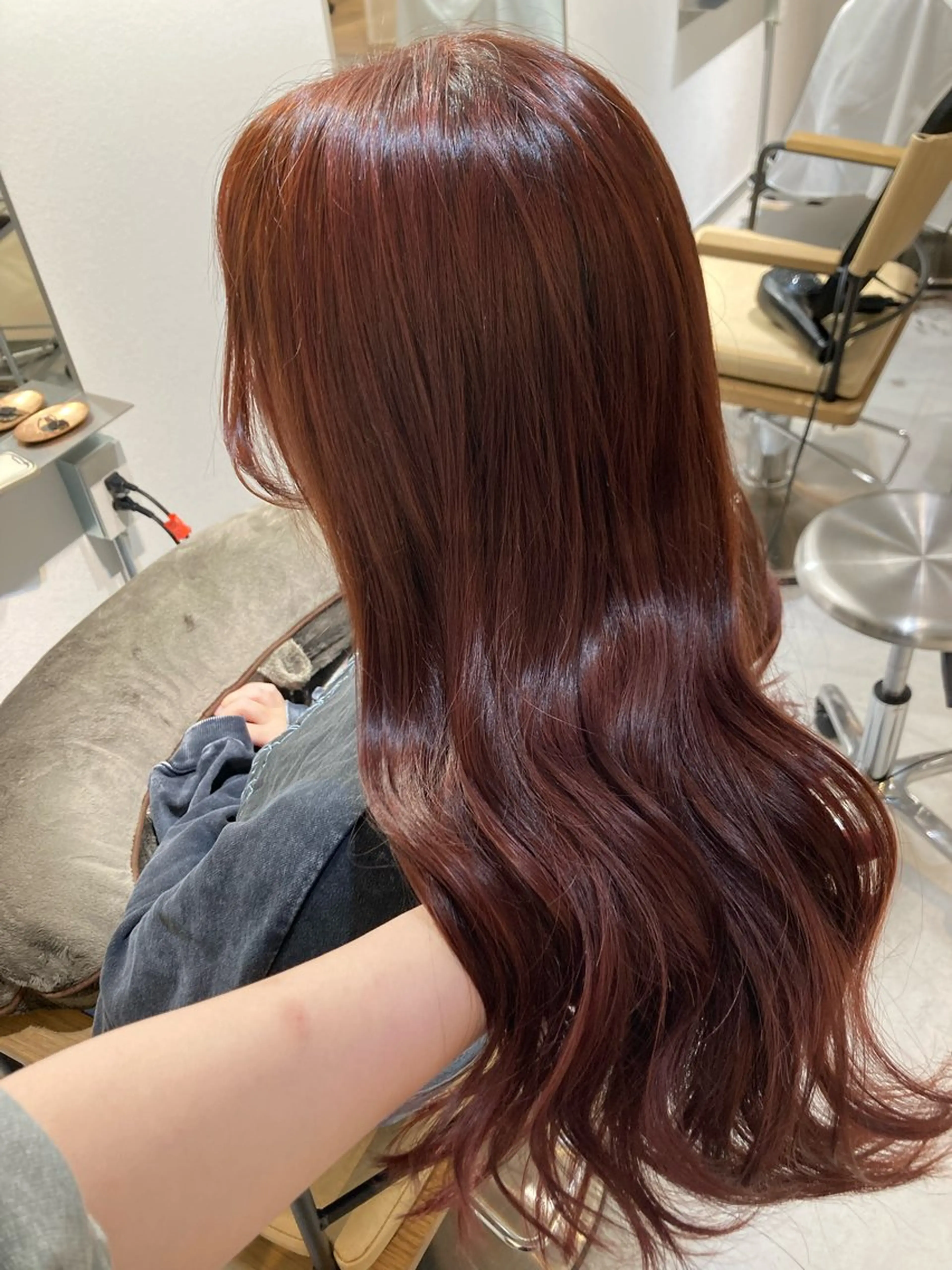 ロング ✨色持ちの良い艶 カラー✨蟹江真世のヘアスタイル