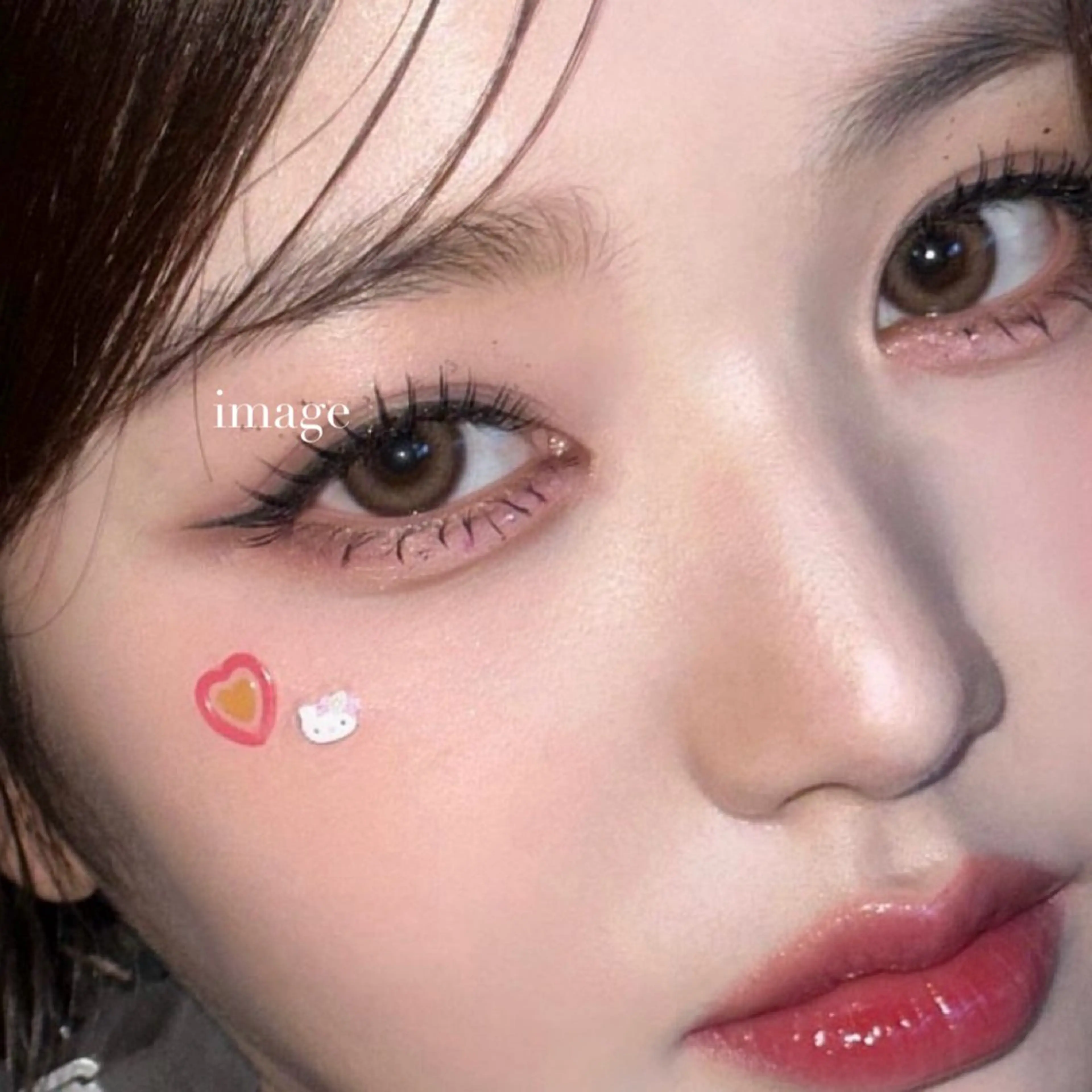 🖤上まつ毛パリエク🖤パリジェンヌ上+マツエク上100本❤️‍🔥本数追加も可能です📣の写真