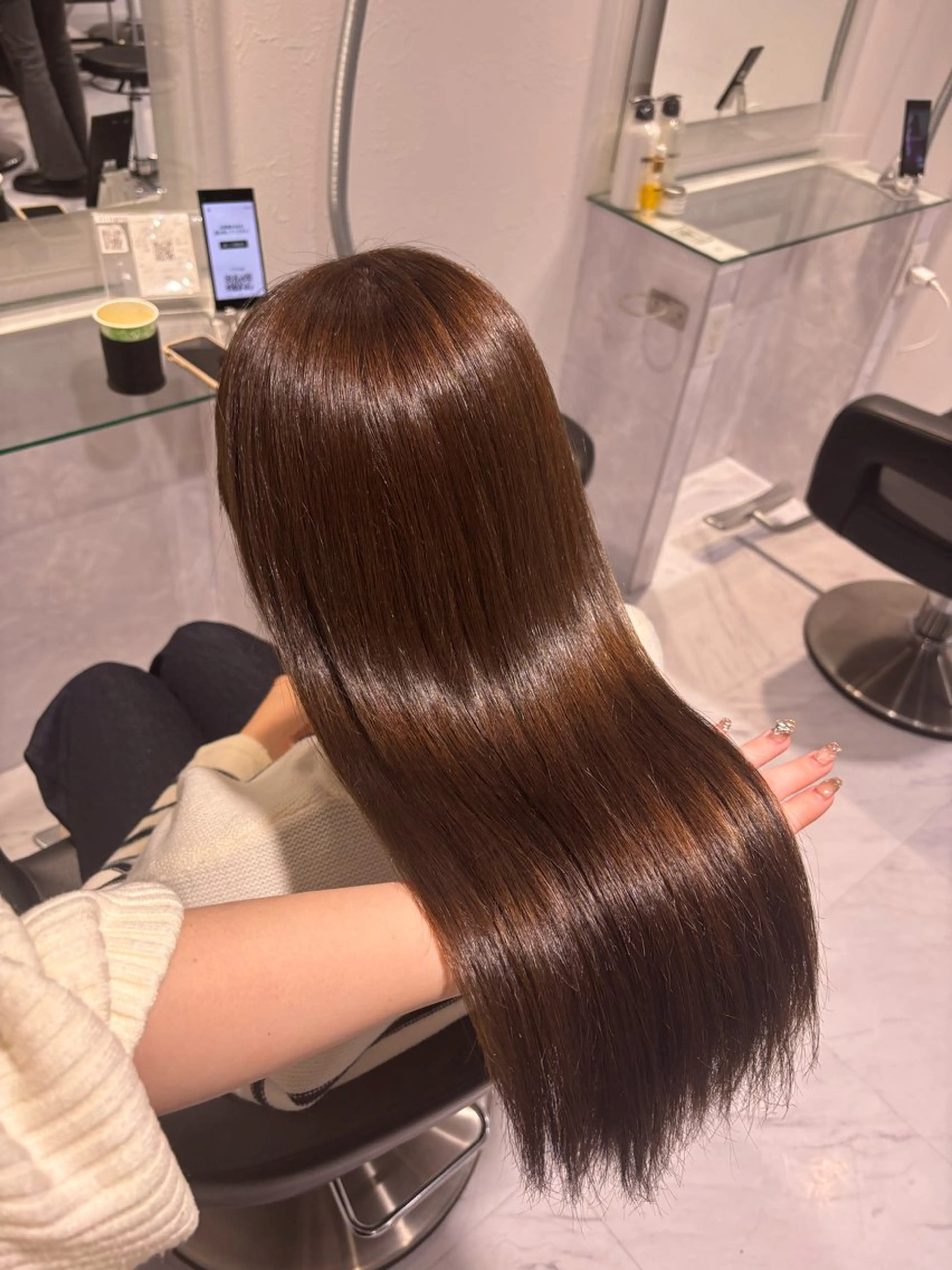 ロング カラー ヘアカラー トリートメント 髪質改善🩰透明感カ ラー🎀hinanoのヘアスタイル