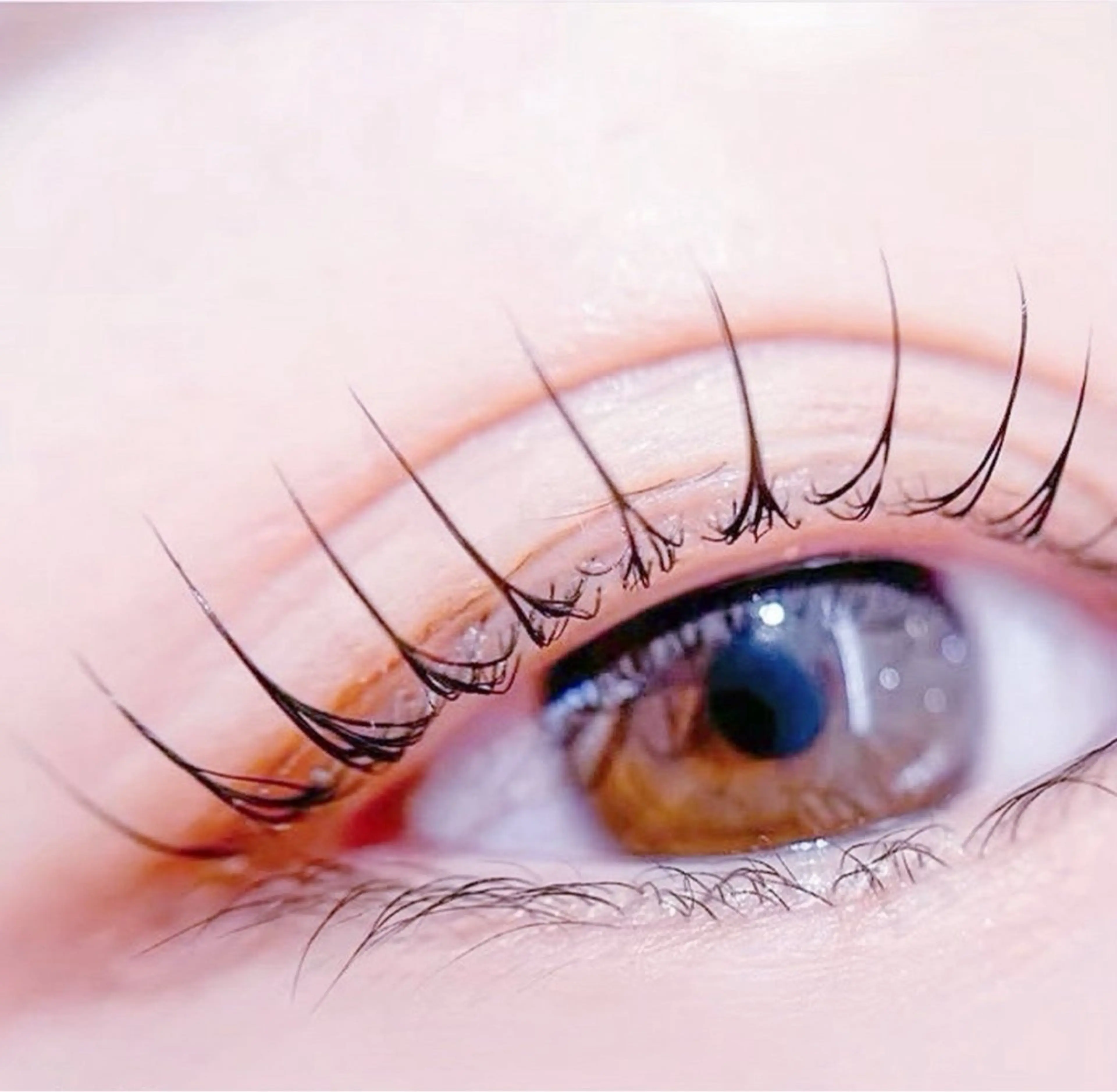 マツエク・マツパ 束感まつ毛 キュート 韓国風マツエク パリジェンヌラッシュリフト ダイヤモンドアイズ 💎mei💎のマツエク・マツパデザイン