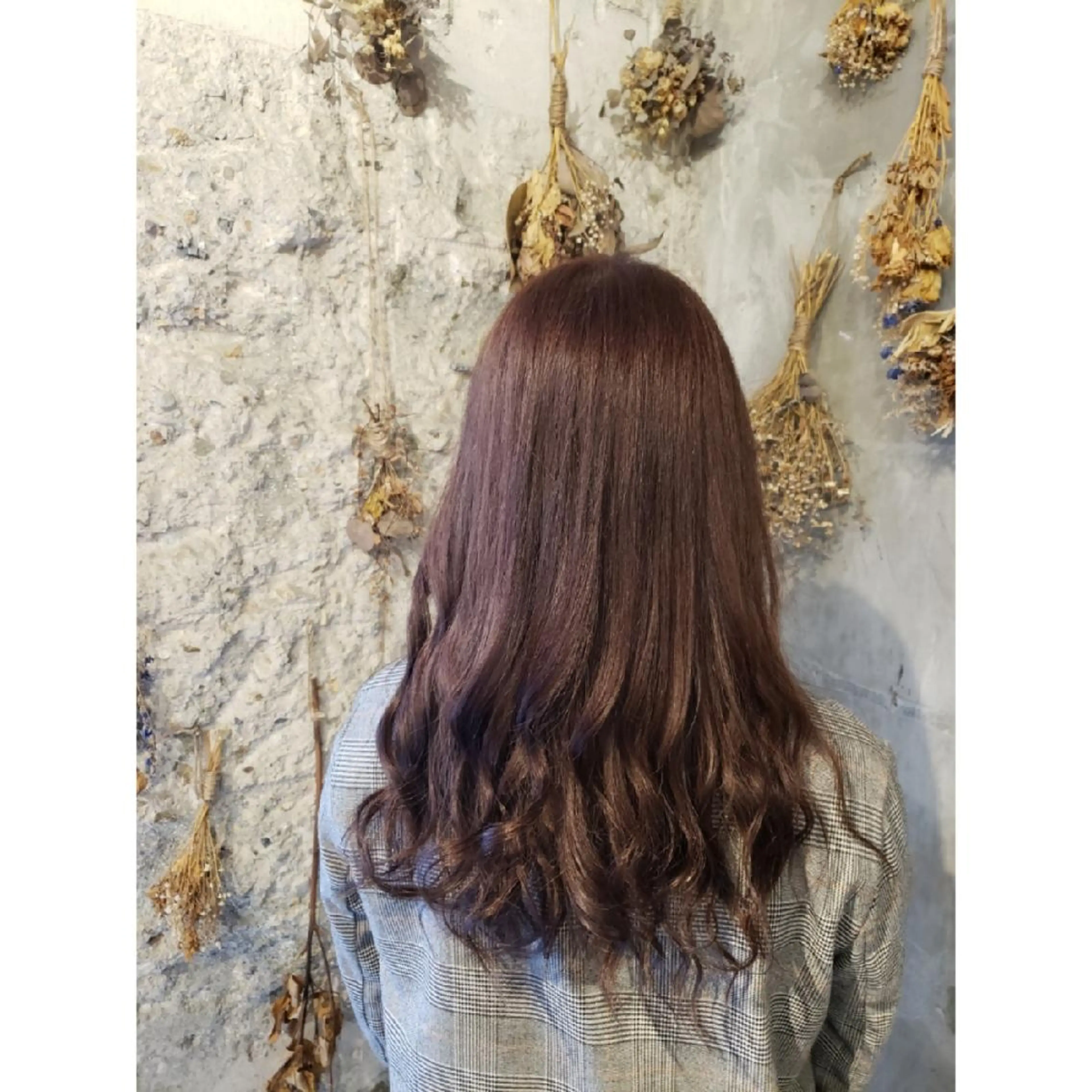 セミロング カラー ブラウンカラー 井尻 柚都歩のヘアスタイル