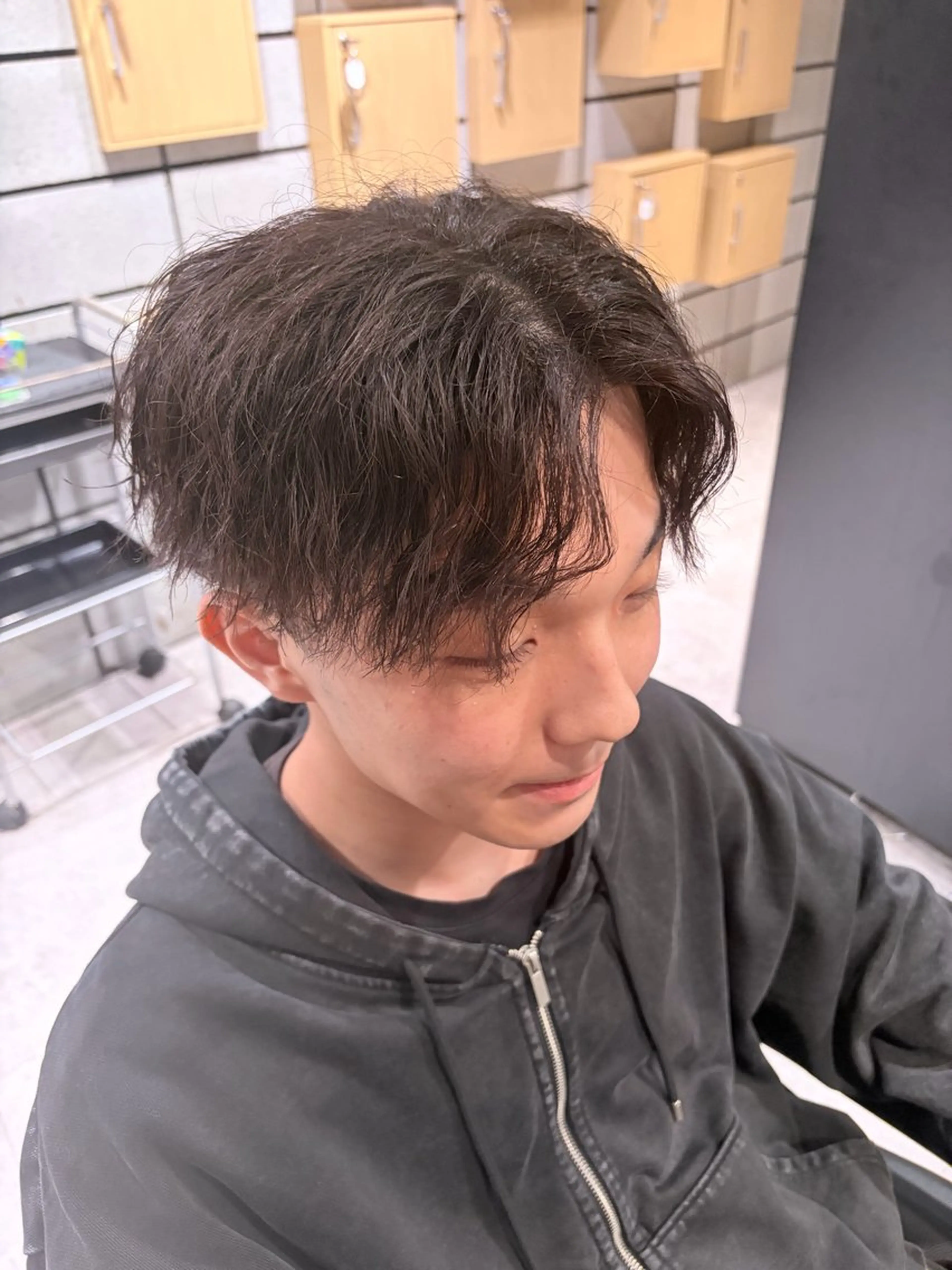 パーマ メンズ カット パーマ ✨透明感カラー✨ 艶髪🫧Yumaのヘアスタイル