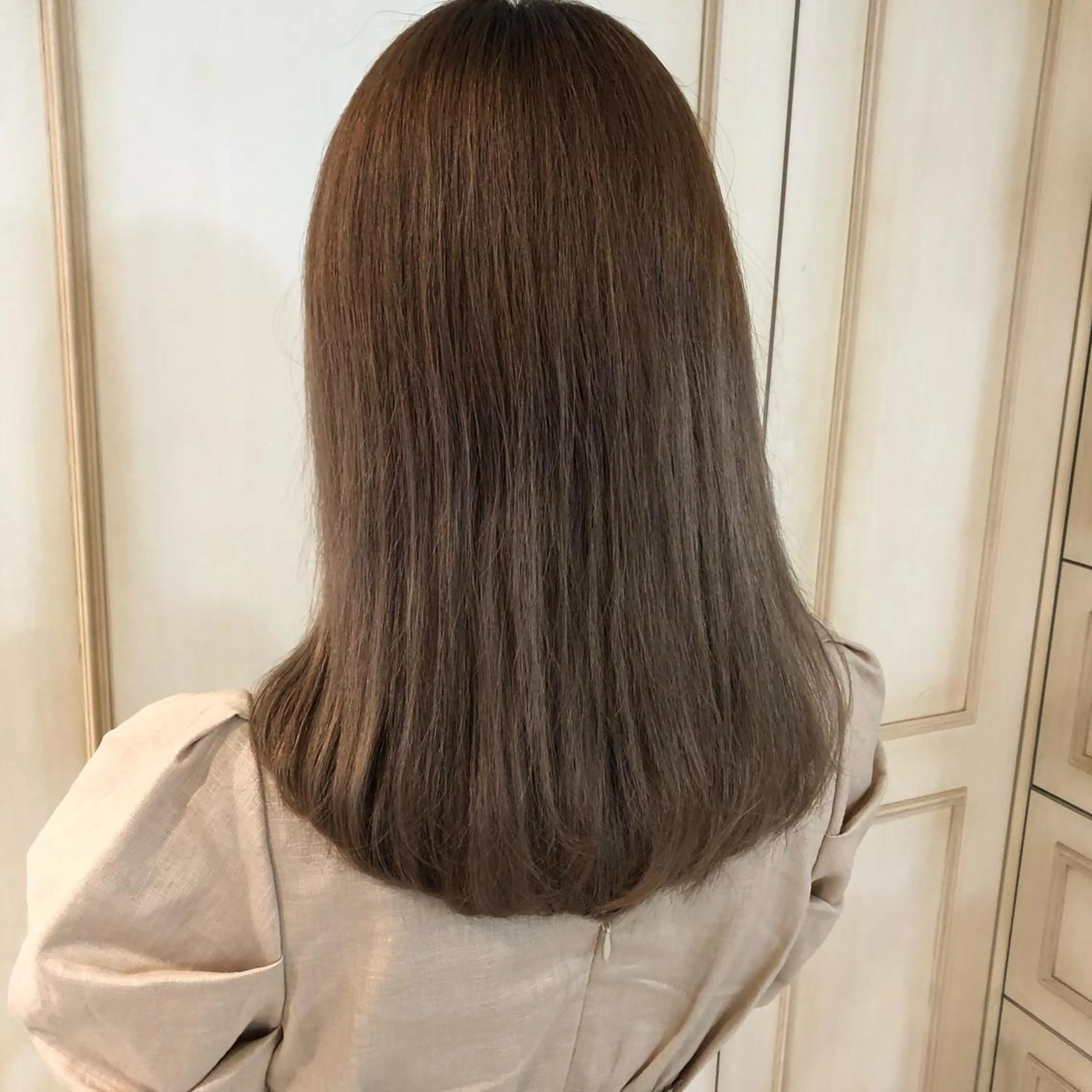 ミディアム カラー 透明感カラー 古山 結季🌙🖤のヘアスタイル